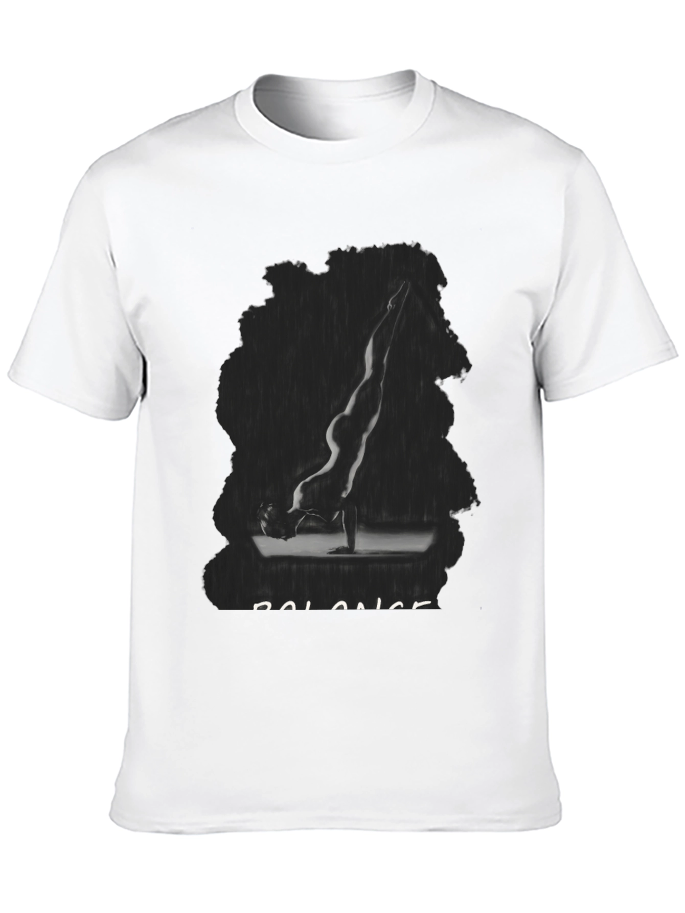 Black Balance Yoga Pose Graphic Tee - Unisex view 10