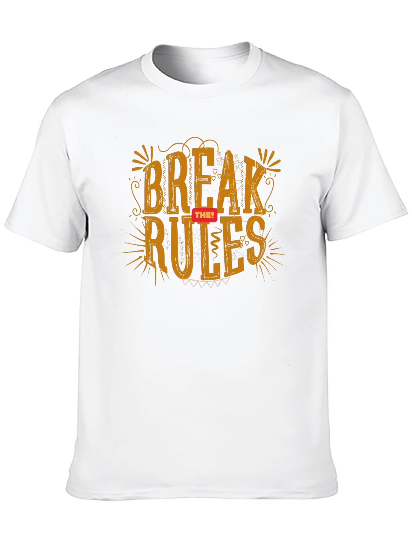 Black Break the Rules Black Graphic Tee view 10