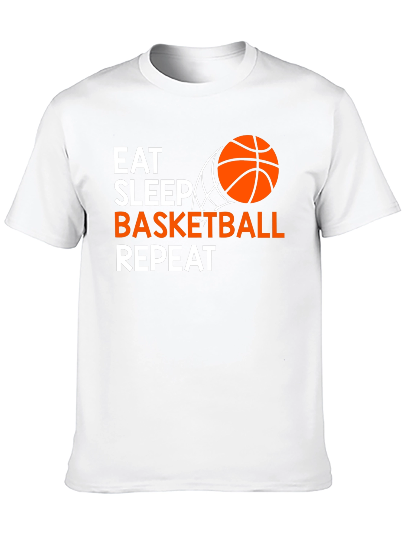 Black Eat Sleep Basketball Repeat T-Shirt view 10