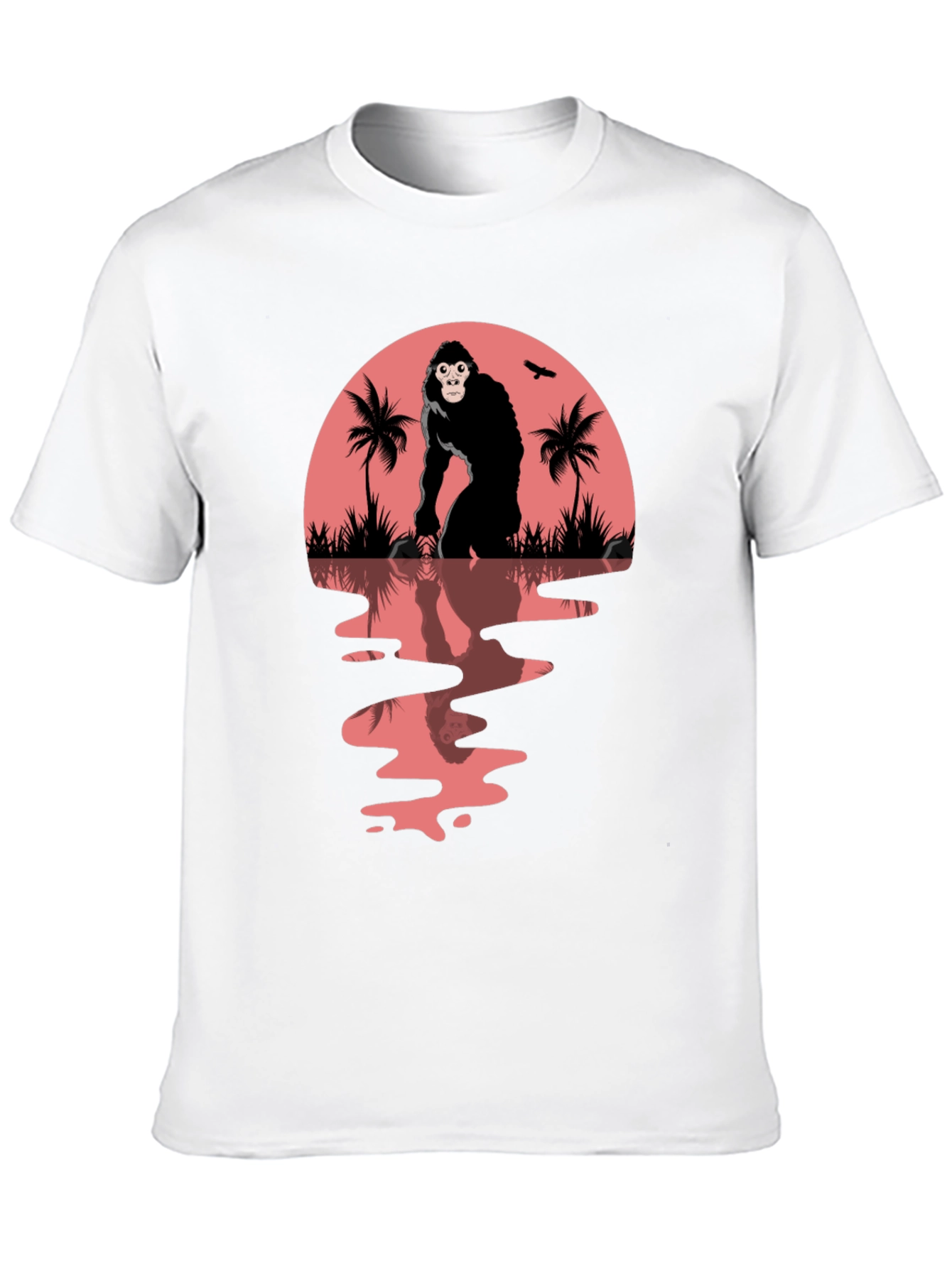 Black Gorilla Sunset Graphic Tee view 10