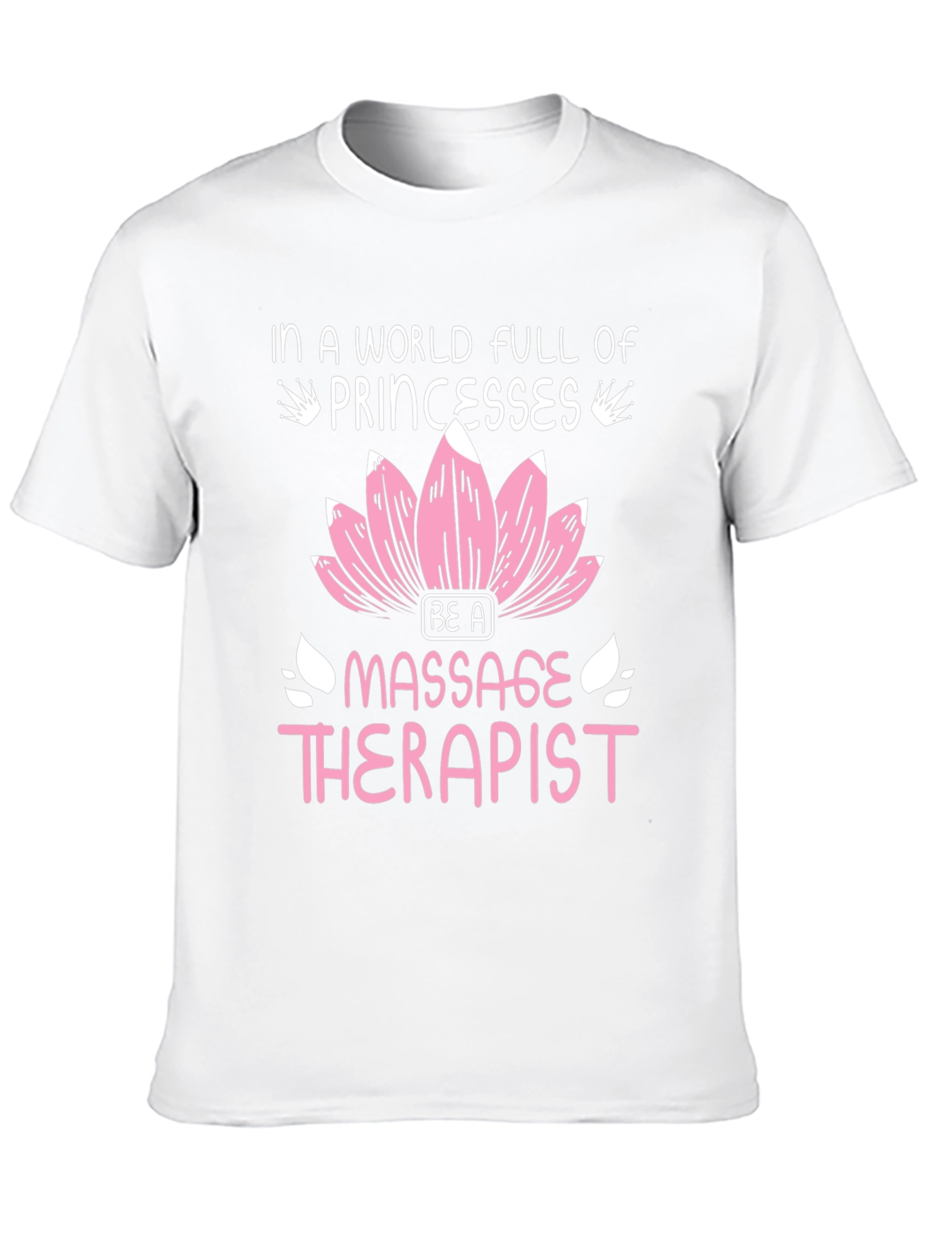 Black Massage Therapist T-Shirt: In a World Full of Princesses view 10