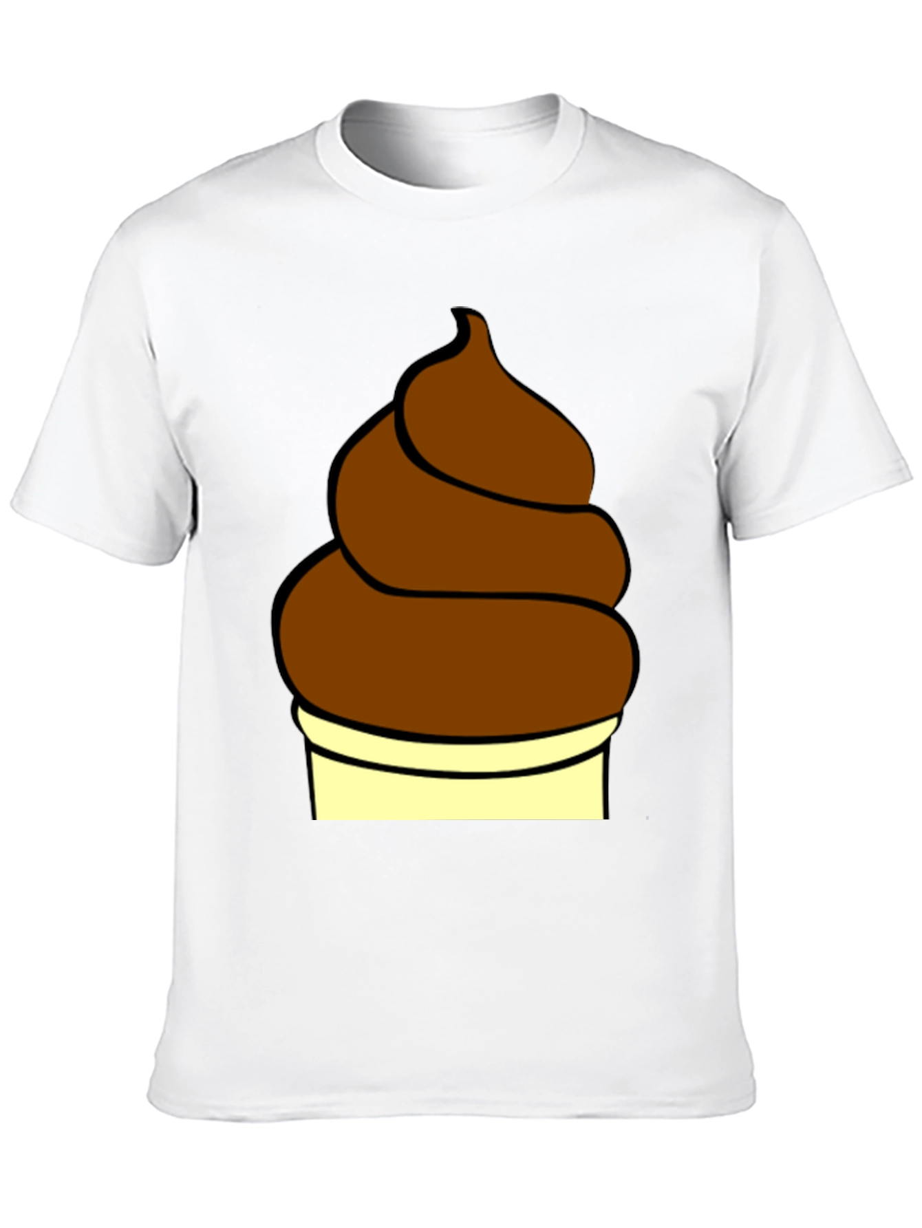 Black Novelty Poop Emoji T-Shirt - Funny Graphic Tee view 10