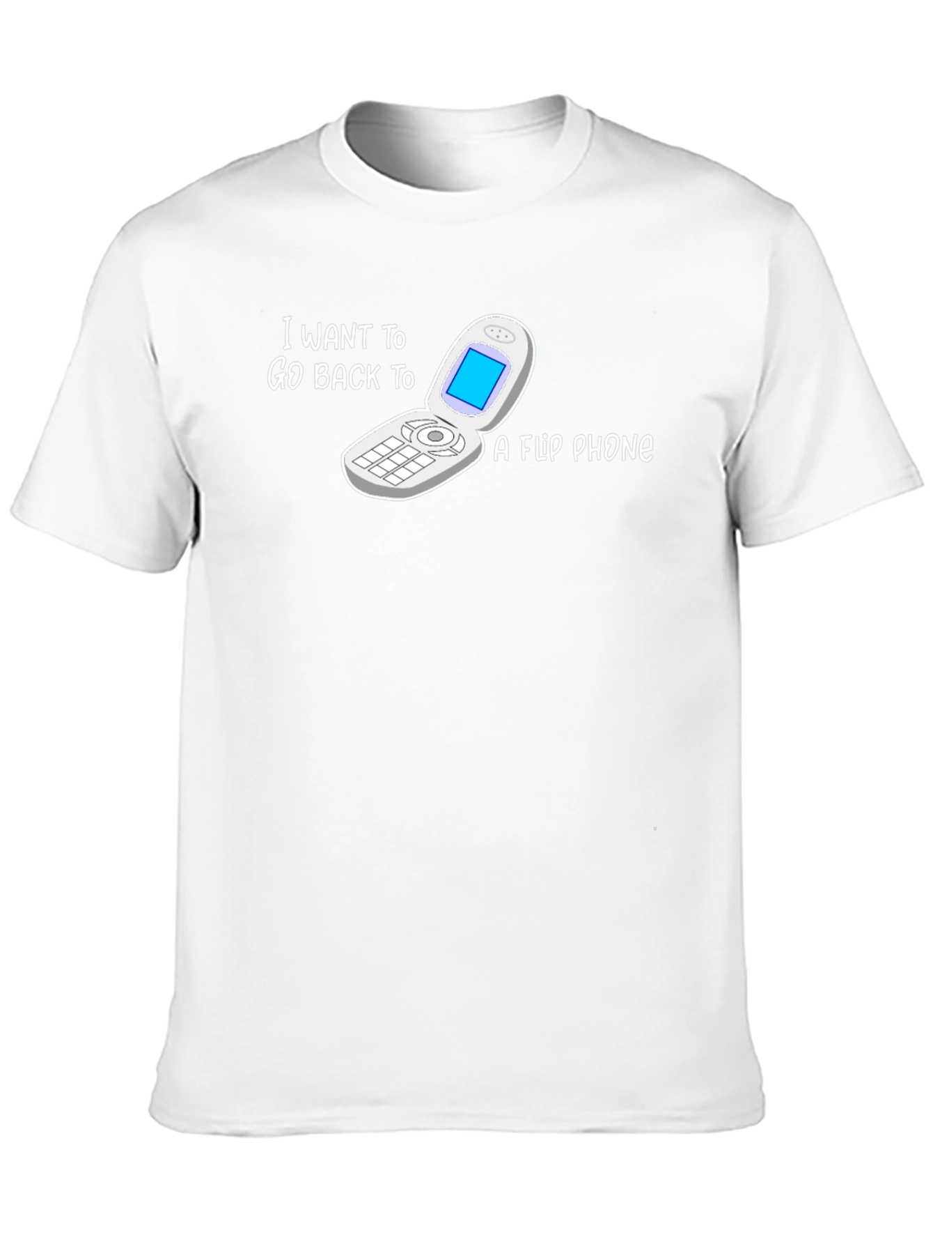 Black Retro Flip Phone T-Shirt - Back to Basics Style view 10