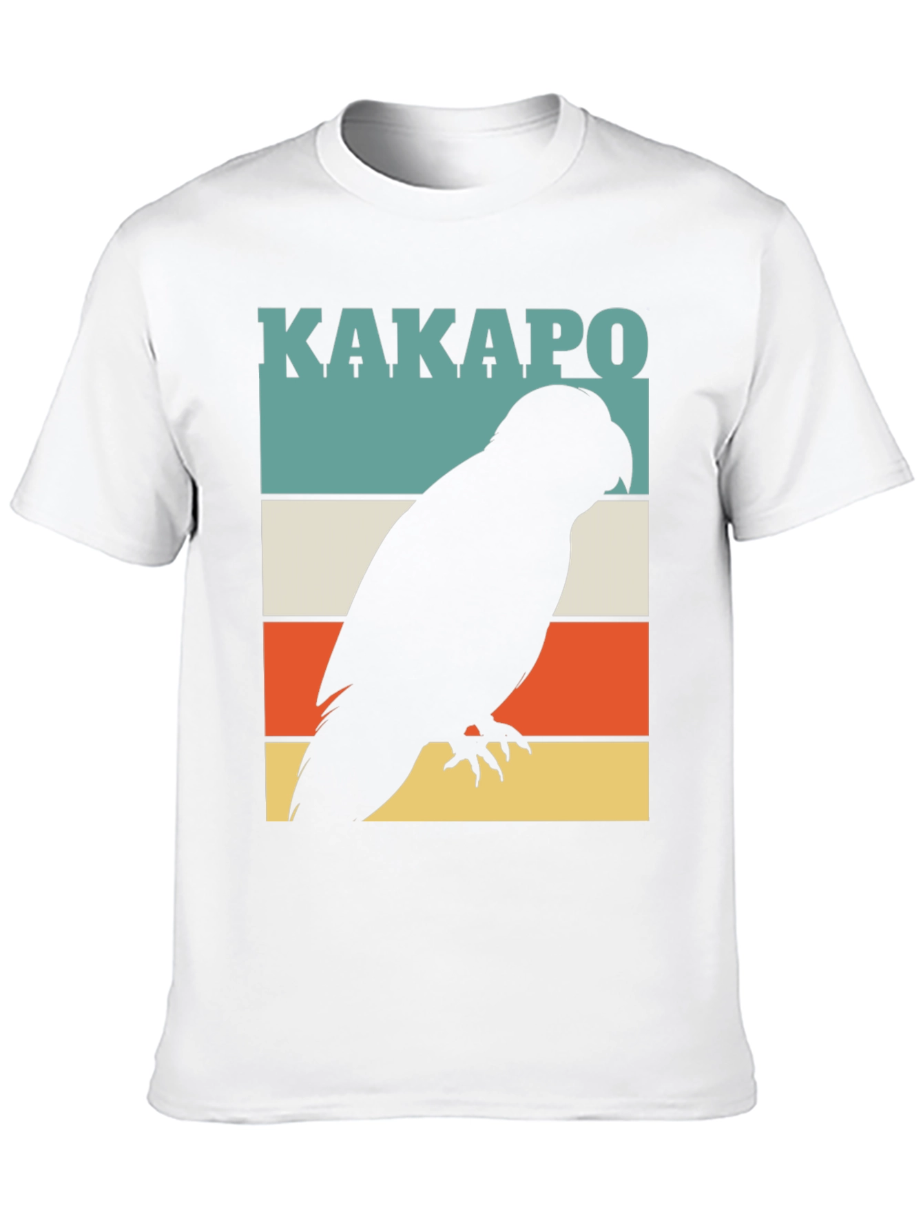 Black Kakapo Parrot Silhouette T-Shirt view 10