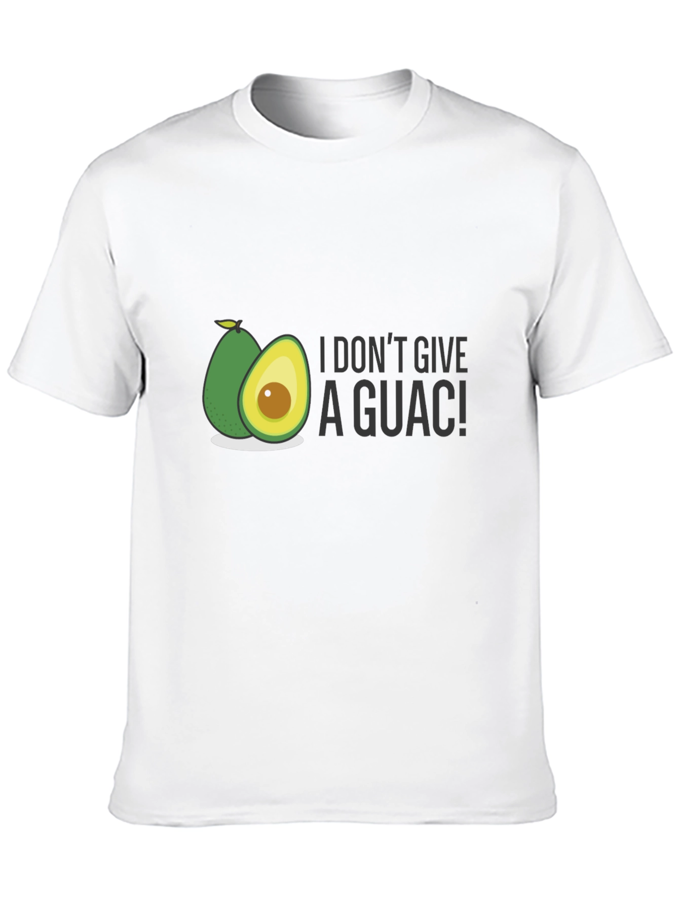 Black I Don't Give A Guac! T-Shirt view 10