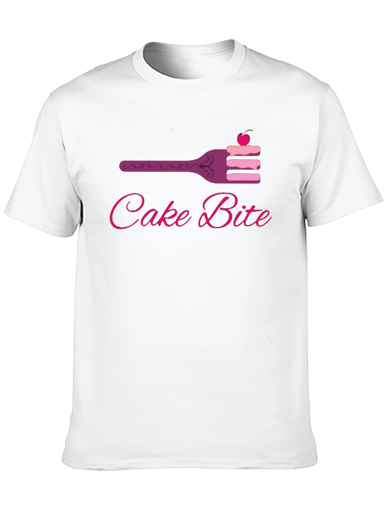 Black Cake Bite Graphic Tee - Sweet Treat Design view 10