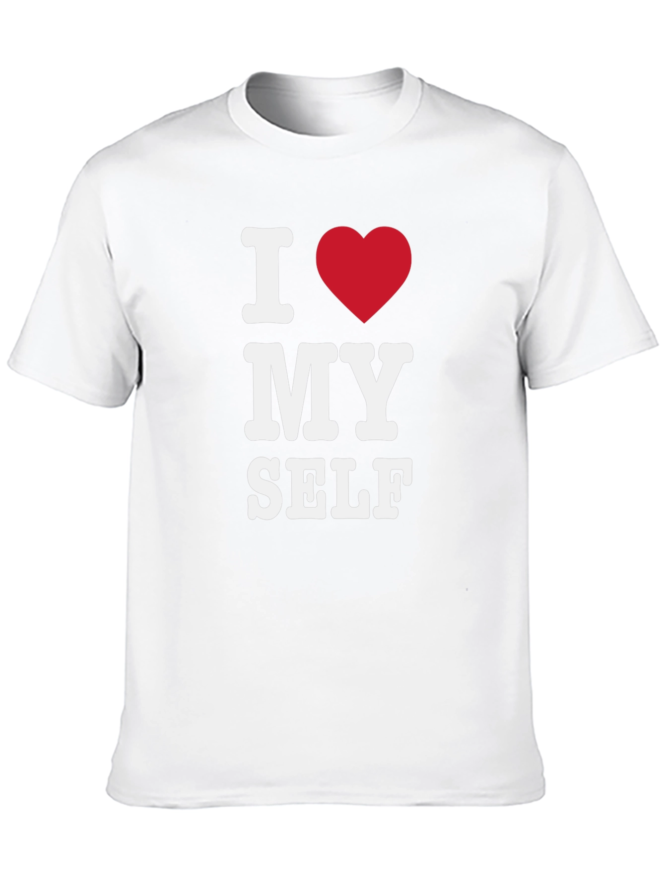 I Heart Myself Black T-Shirt - Bold Statement Tee - 10