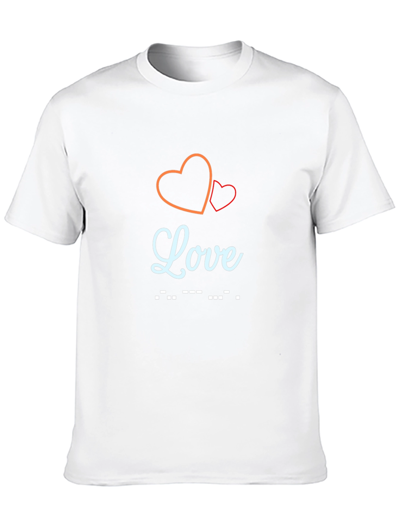 Black Love Morse Code Graphic Tee - Stylish Black T-Shirt view 10
