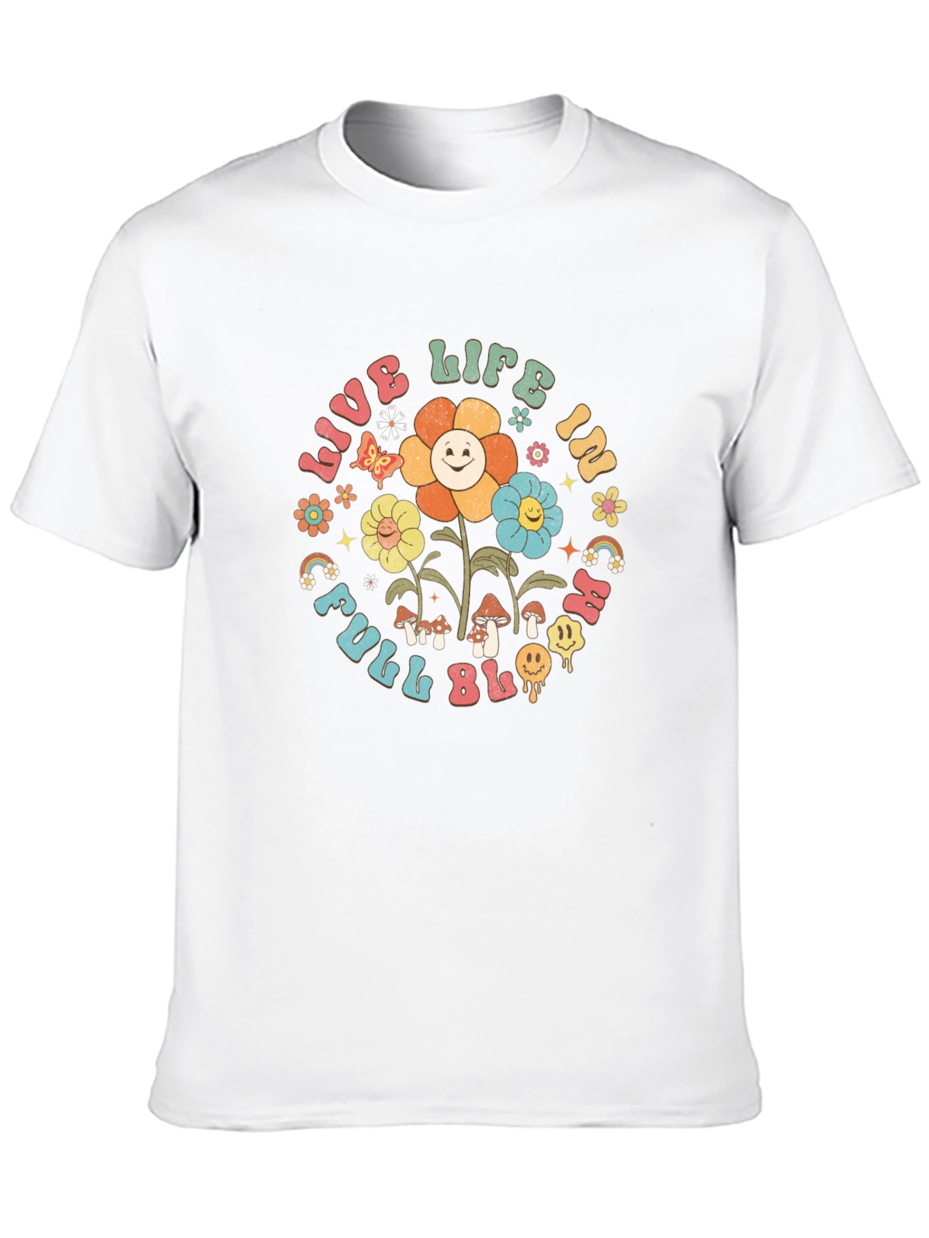 Black Live Life in Full Bloom Graphic Tee view 10