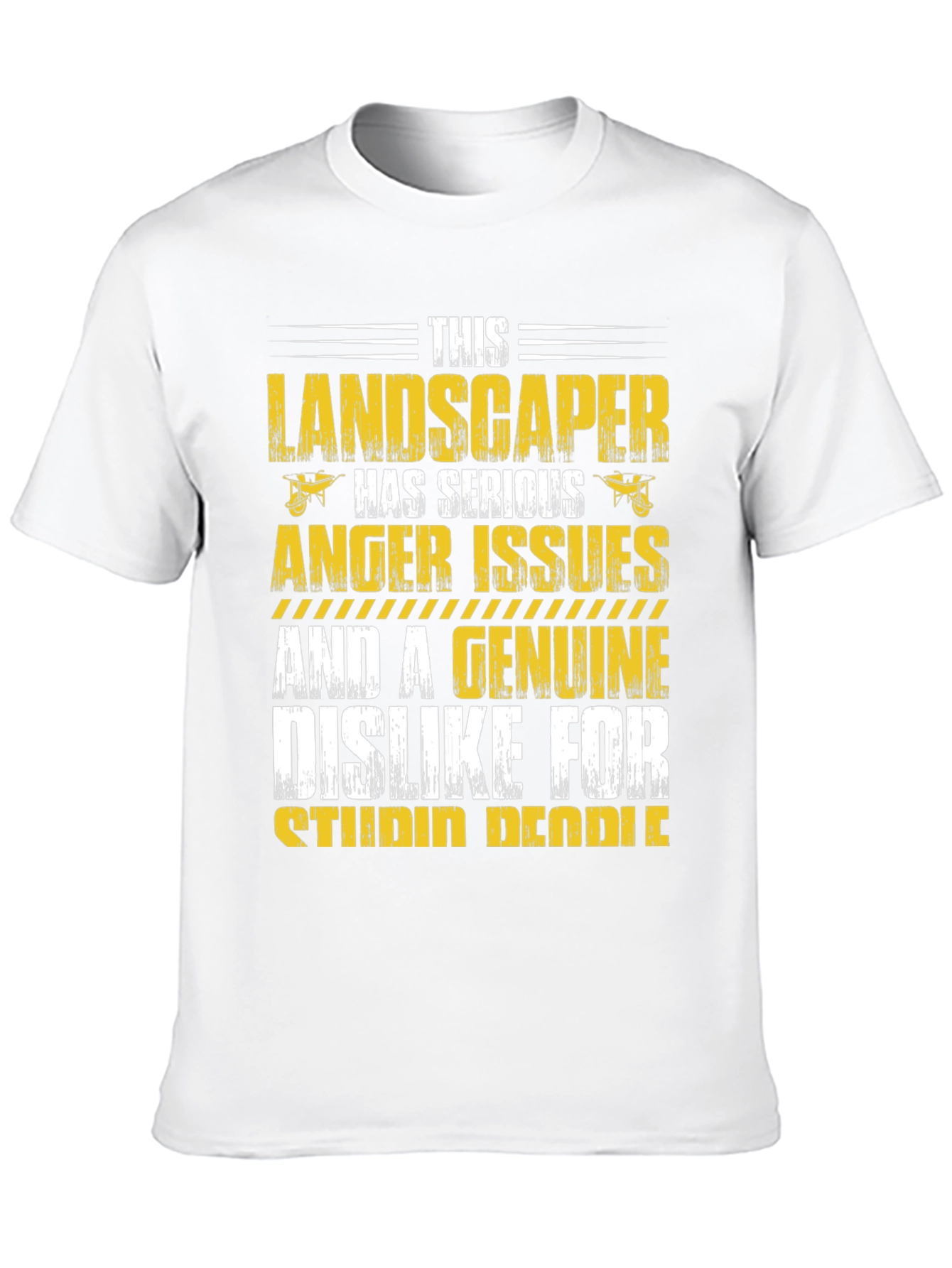 Black Landscaper Anger Issues Graphic Tee view 10