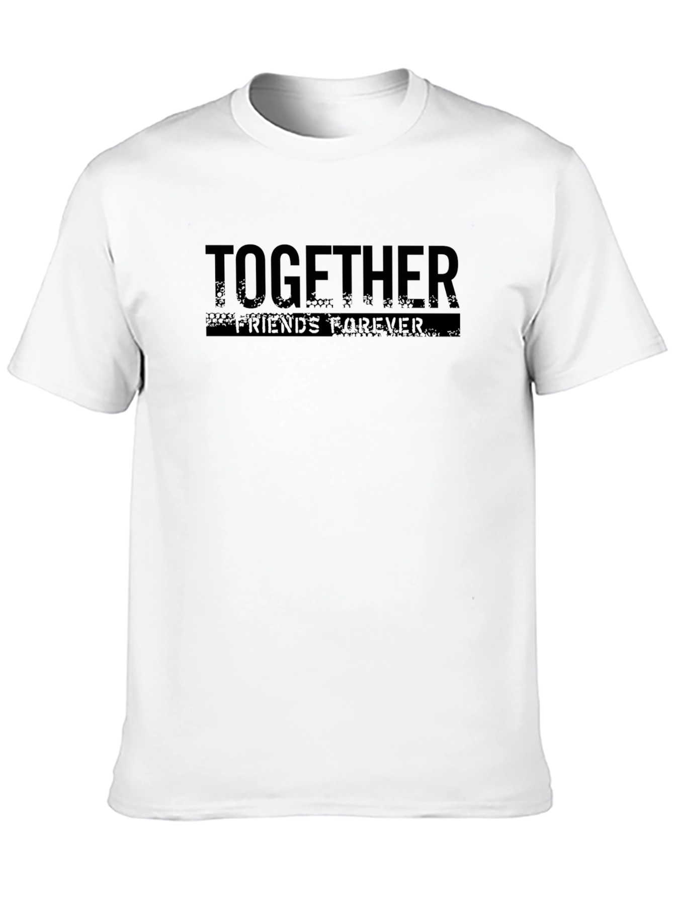 Black Together Best Friends Forever Graphic T-Shirt view 10