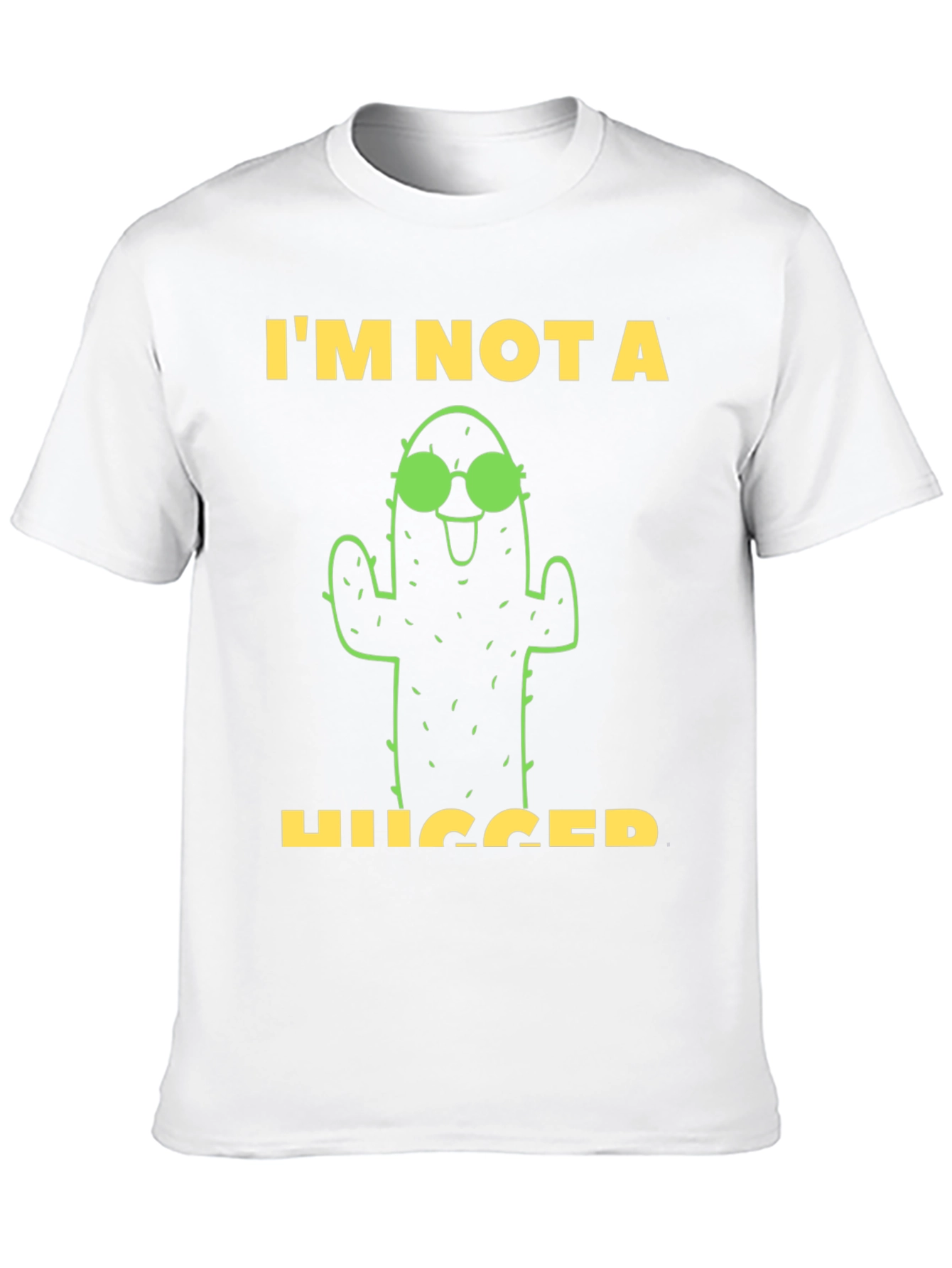 Black I'm Not A Hugger Cactus Graphic Tee view 10