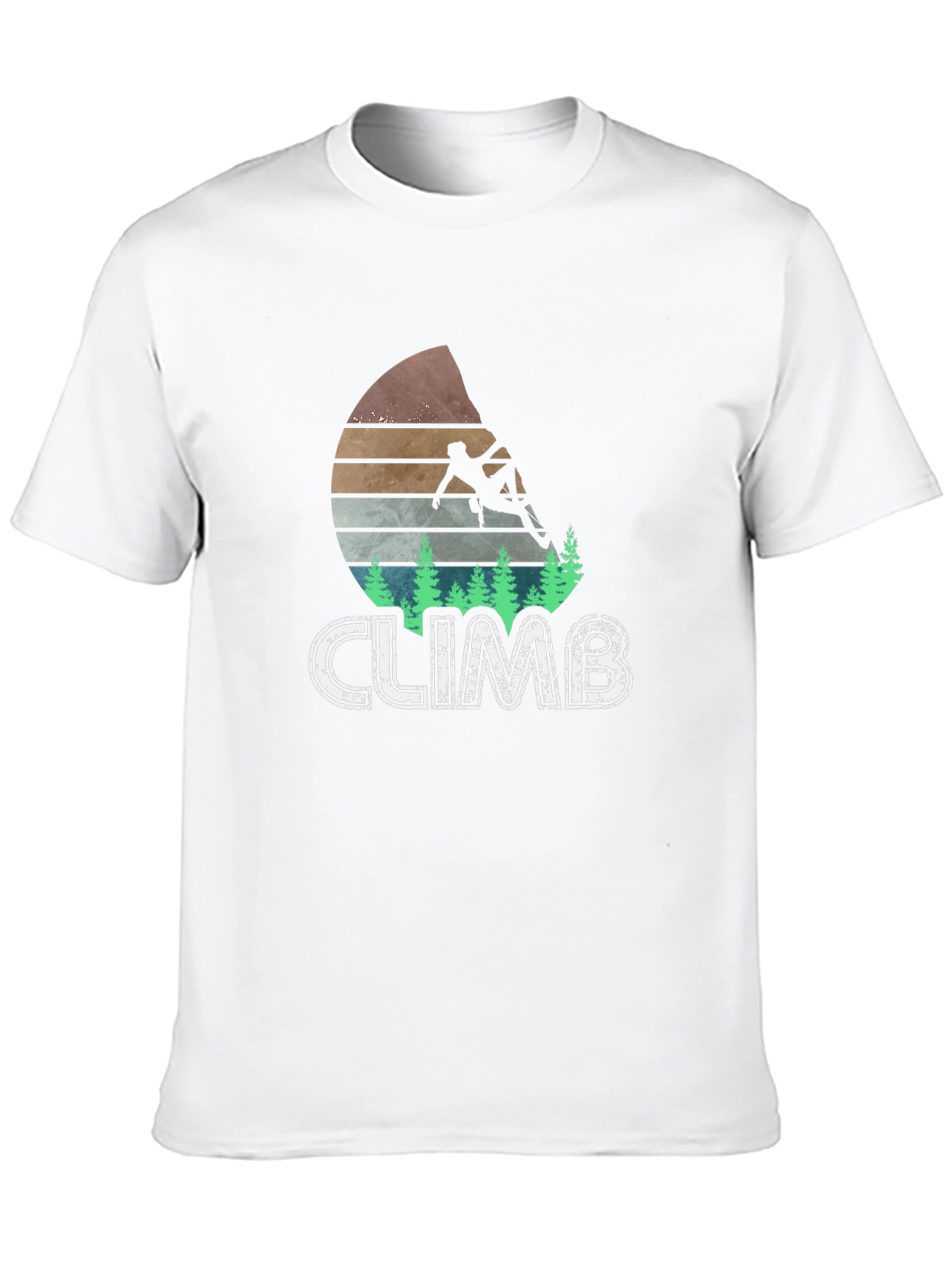 Climb T-Shirt, Rock Climbing Adventure Tee - 10