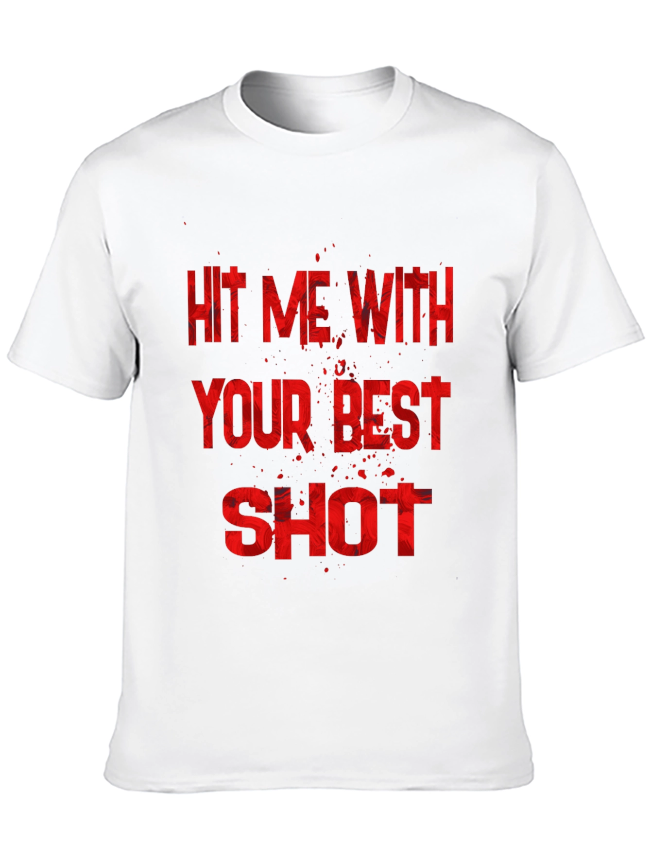 Black Hit Me With Your Best Shot Black Graphic Tee view 10