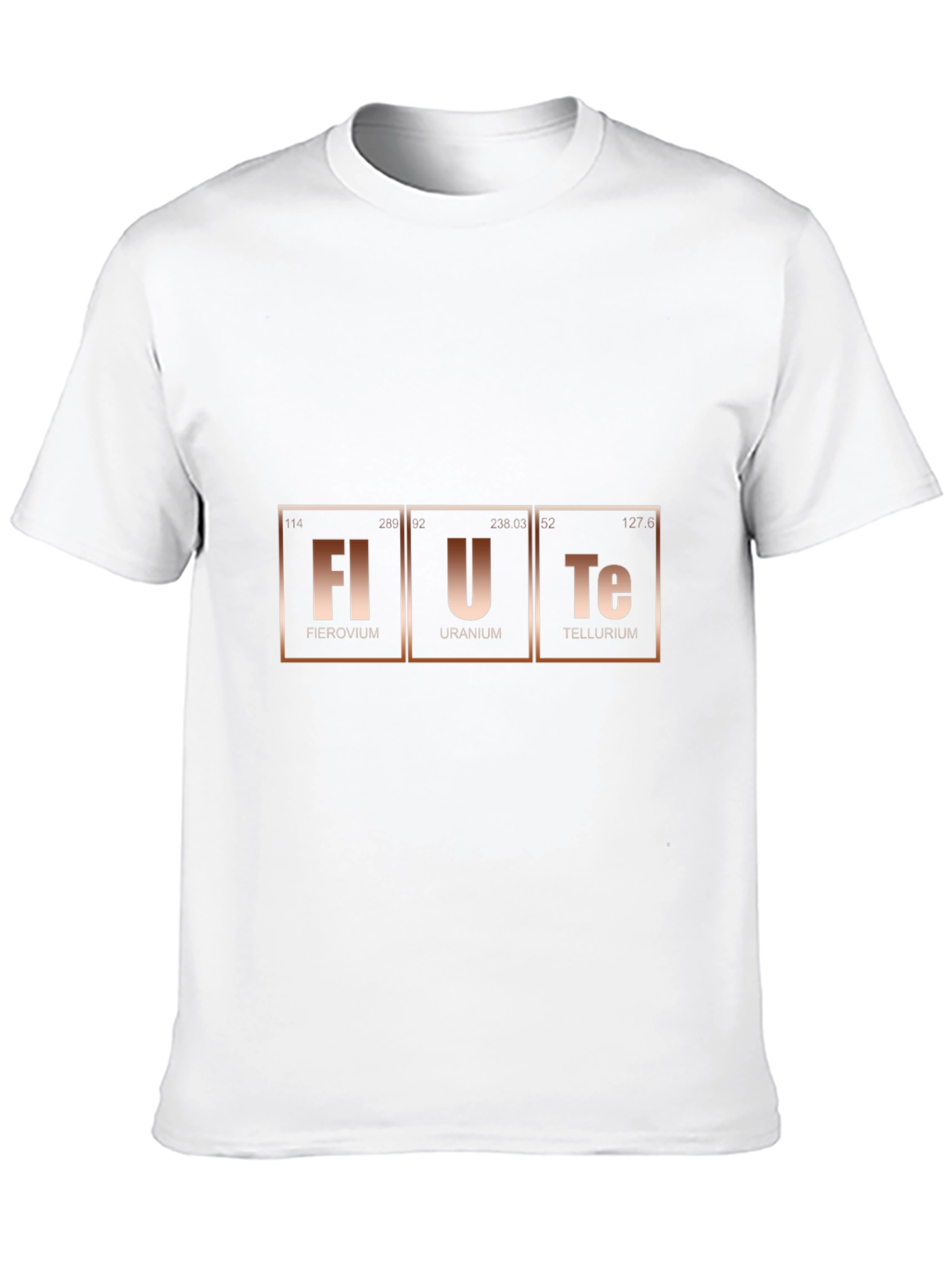 Black FLUTE Periodic Table Black T-Shirt view 10
