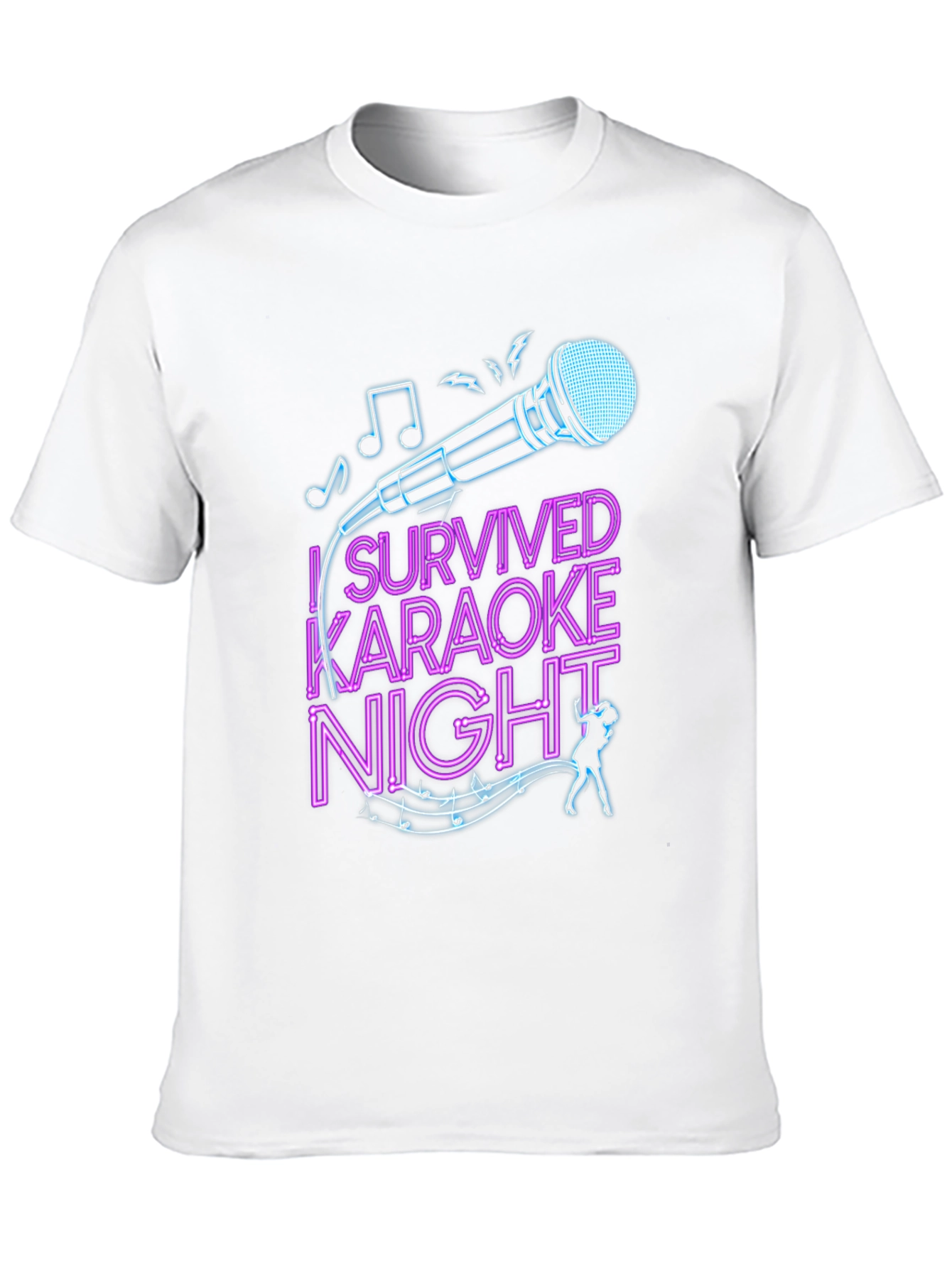 Black I Survived Karaoke Night Graphic Tee view 10
