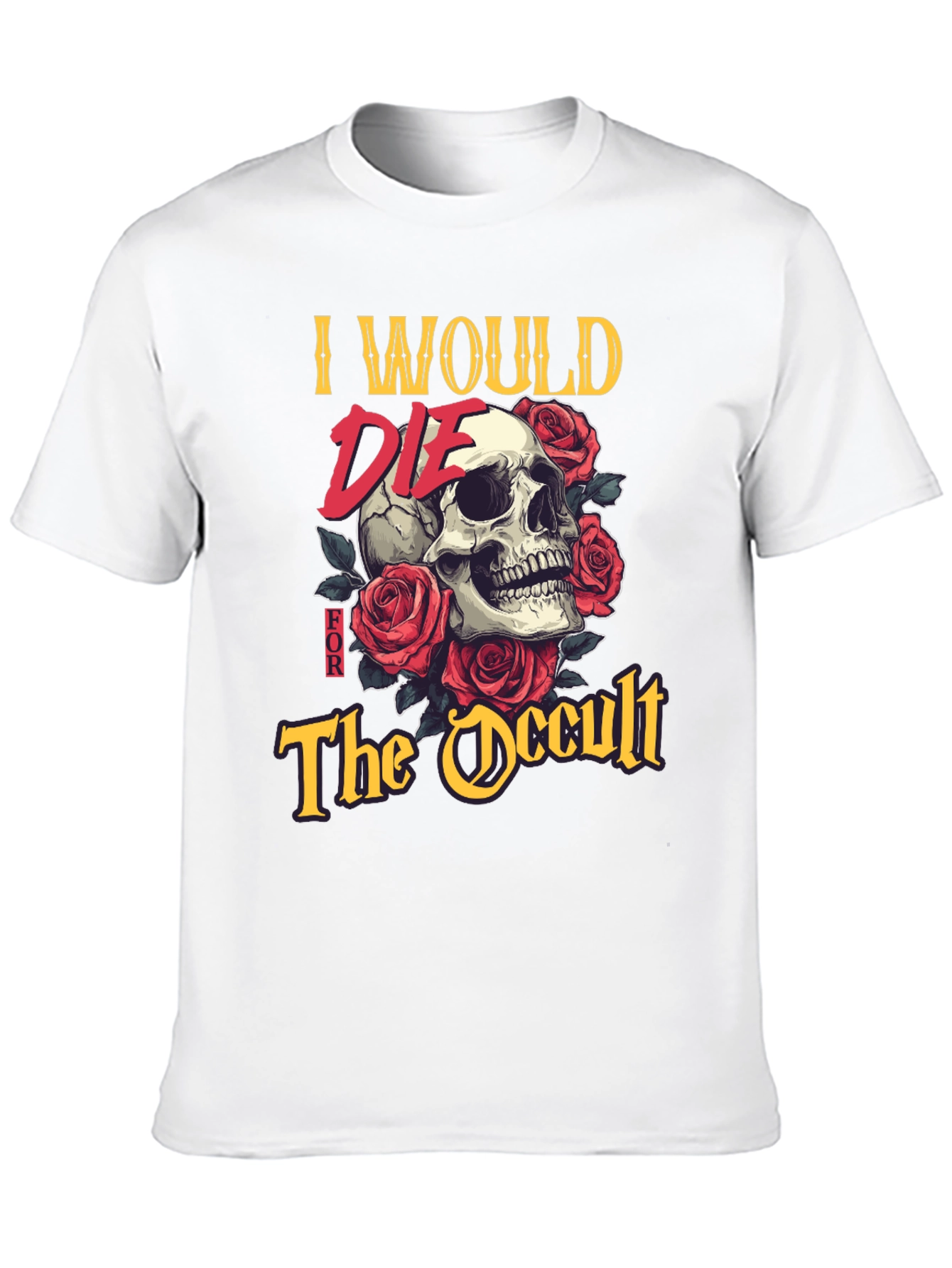 Black Occult Skull Graphic Tee - Death Positive Fashion view 10