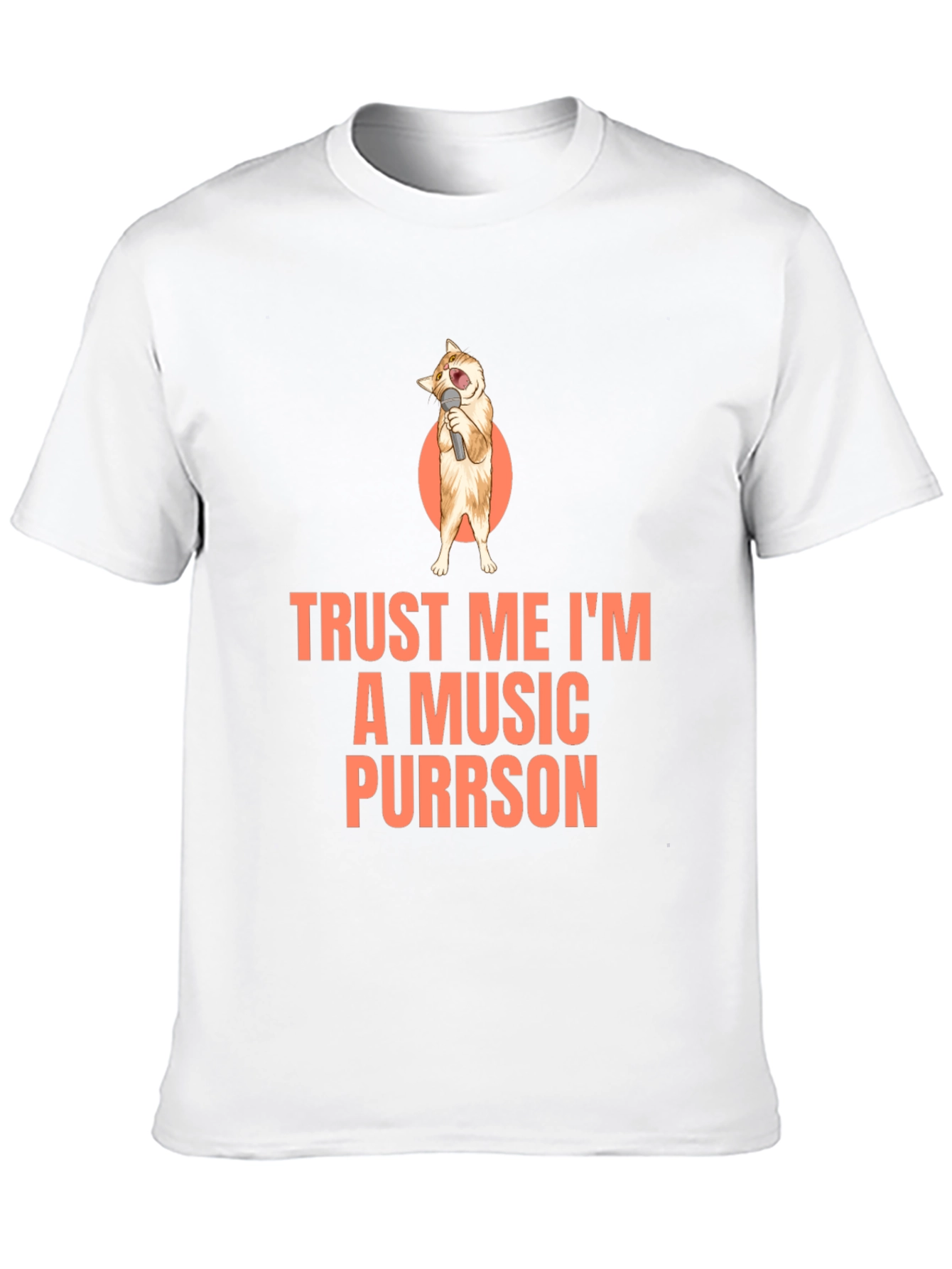 Black Trust Me I'm A Music Purrson T-Shirt view 10