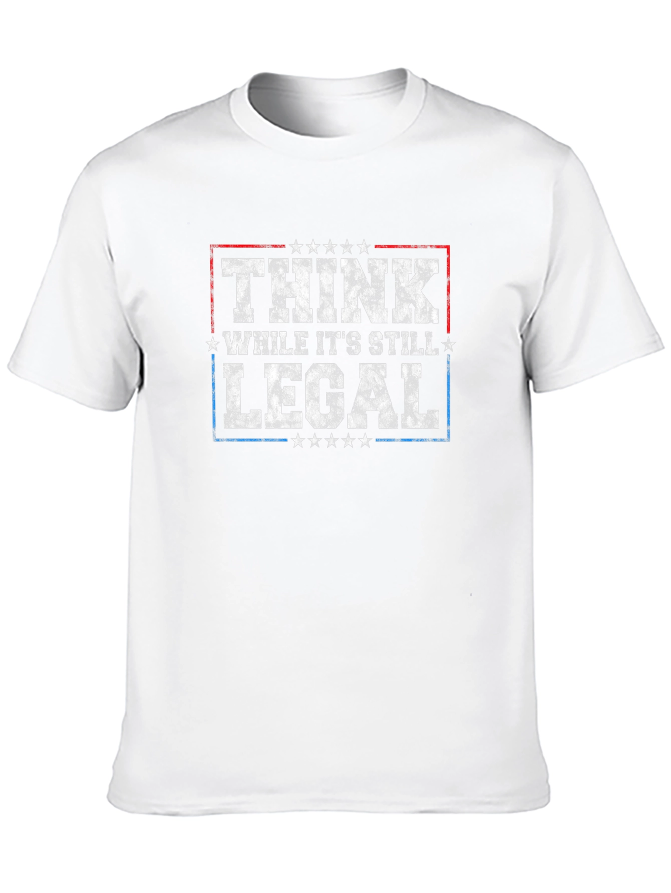 Black Think While It's Still Legal T-Shirt view 10