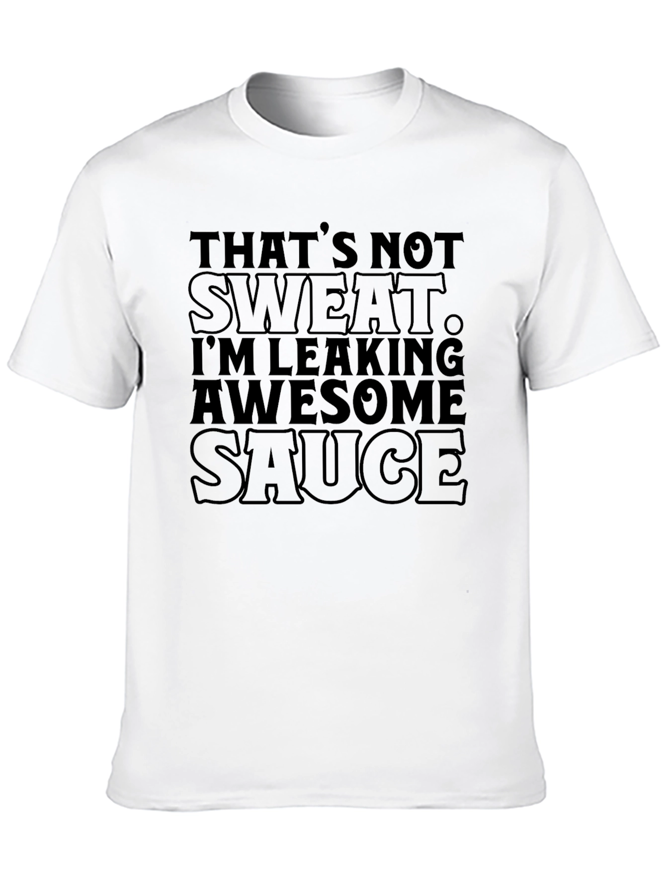 Black Awesome Sauce Tee - Humorous Graphic T-Shirt view 10