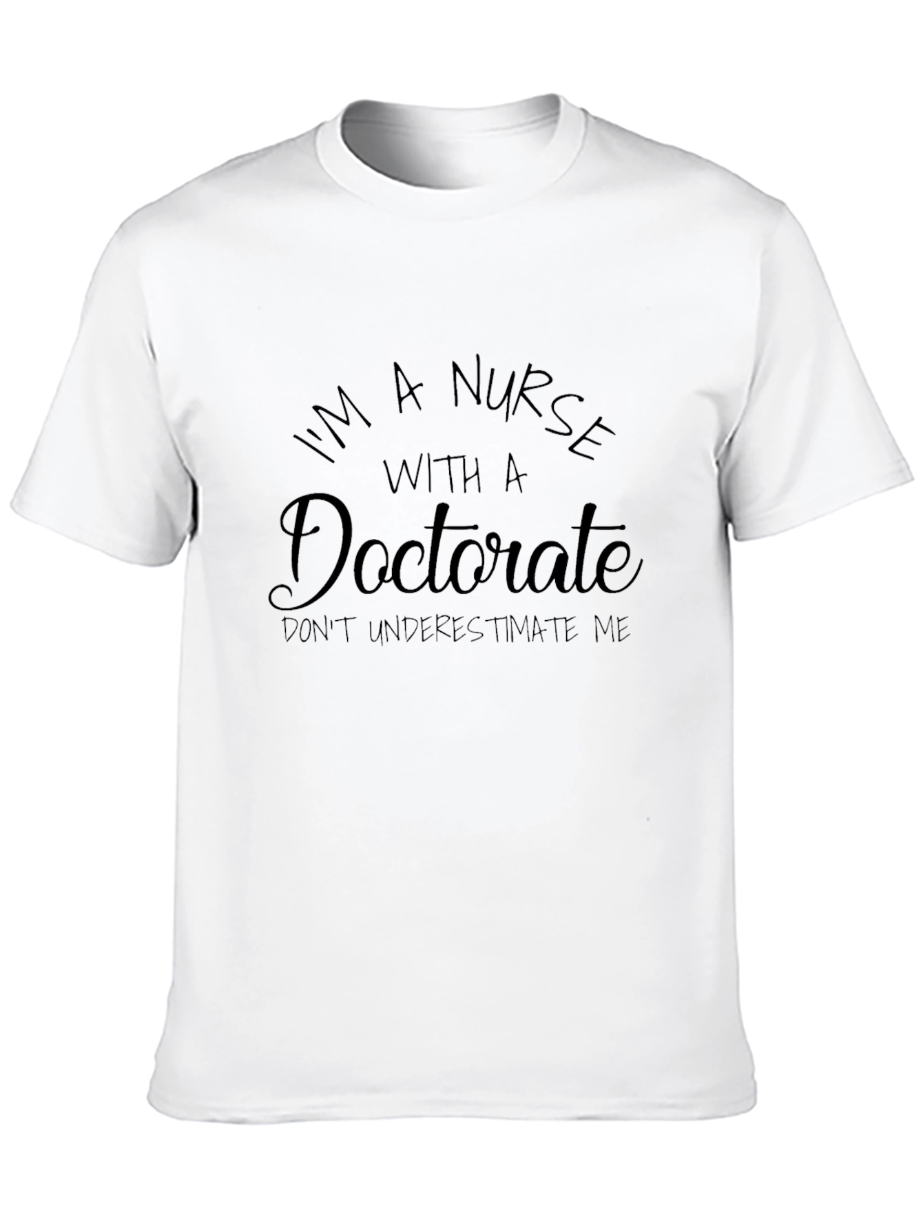 Black Nurse Doctorate Graphic T-Shirt view 10