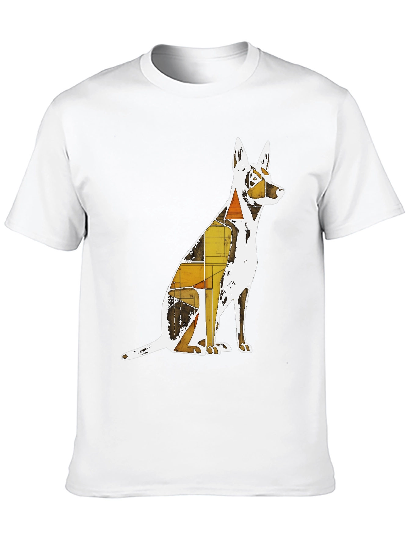 Black Abstract Dog Graphic T-Shirt - Stylish Unisex Tee view 10