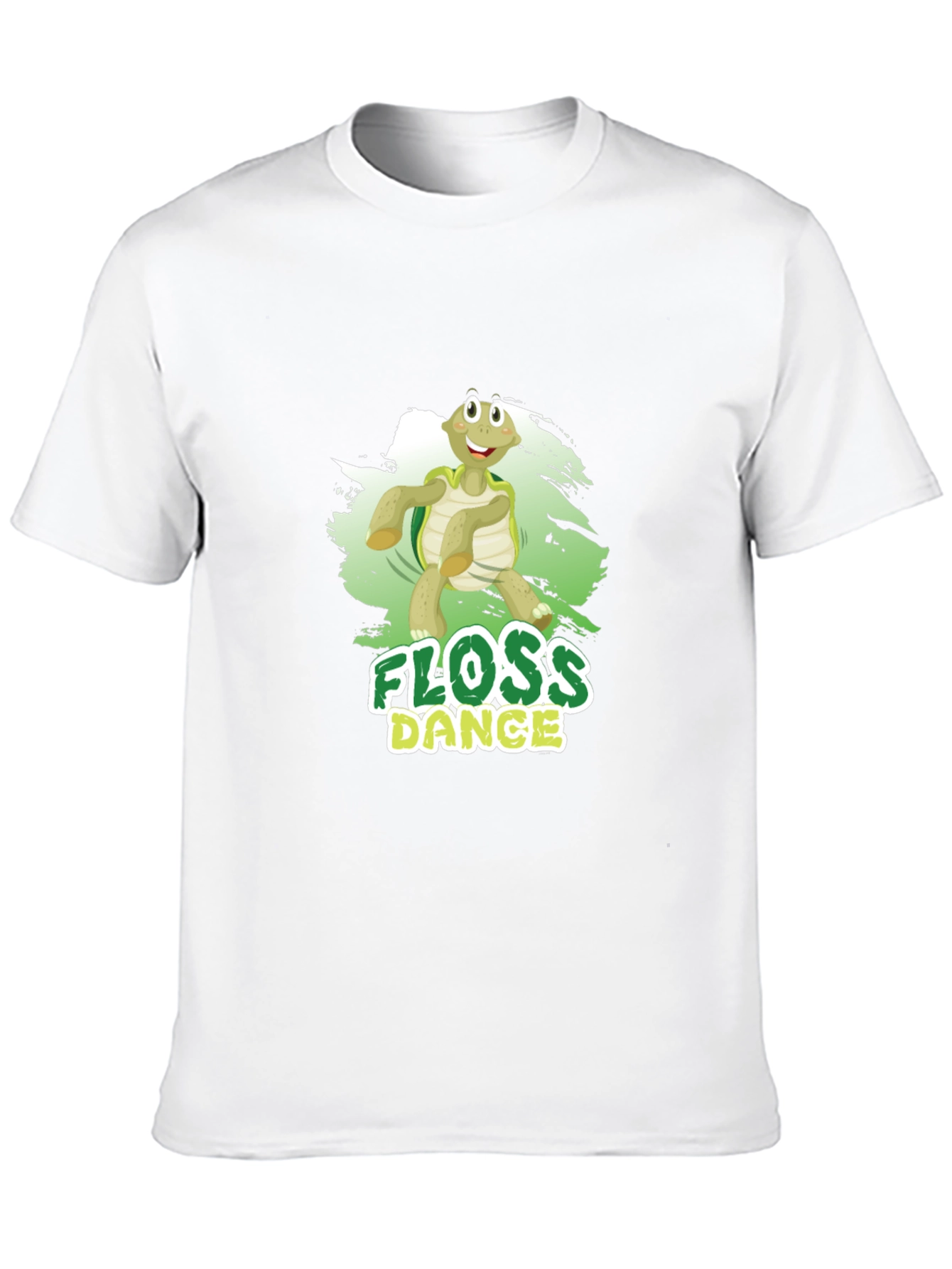 Black Floss Dance Turtle Black T-Shirt view 10