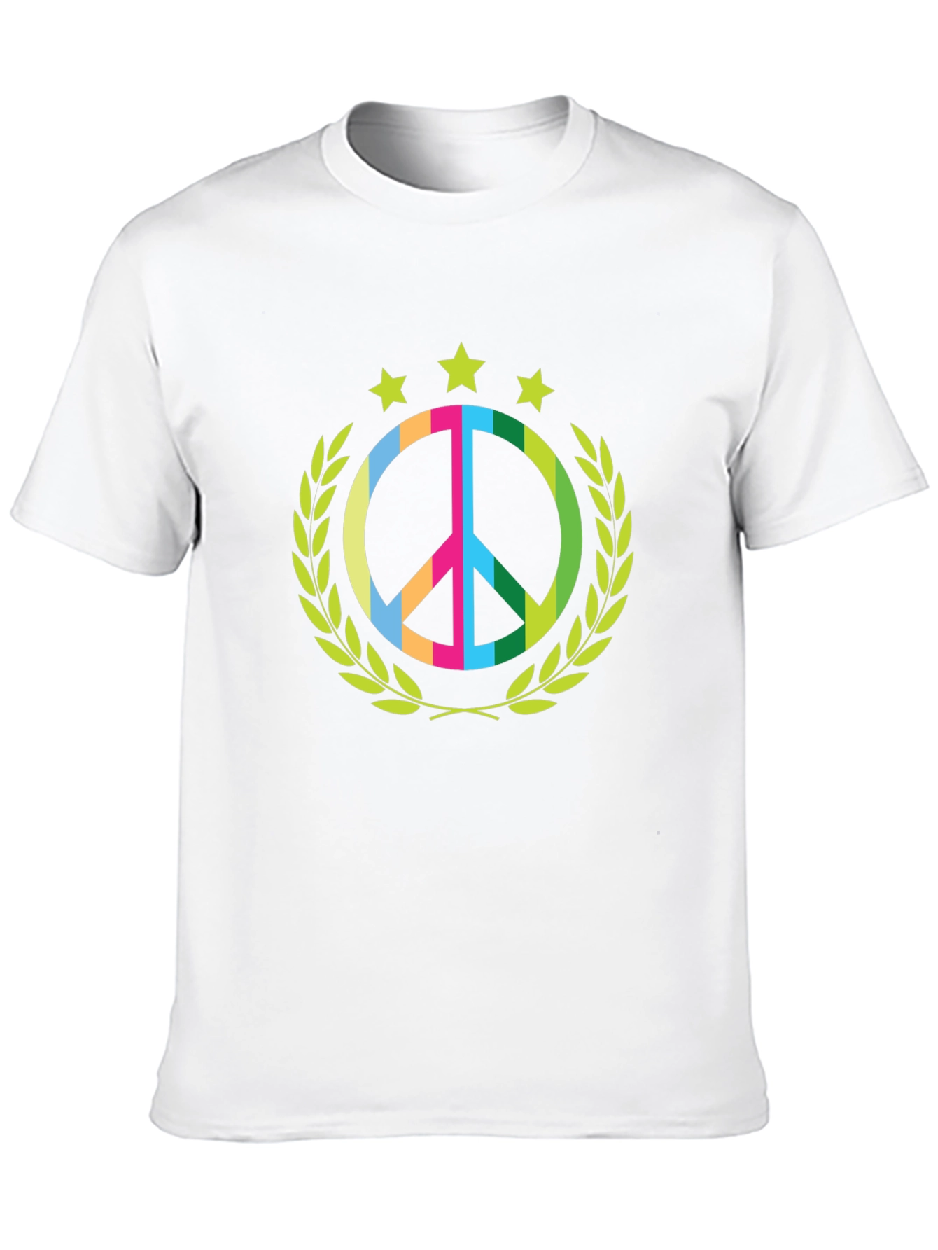 Black Peace Symbol Graphic Tee view 10