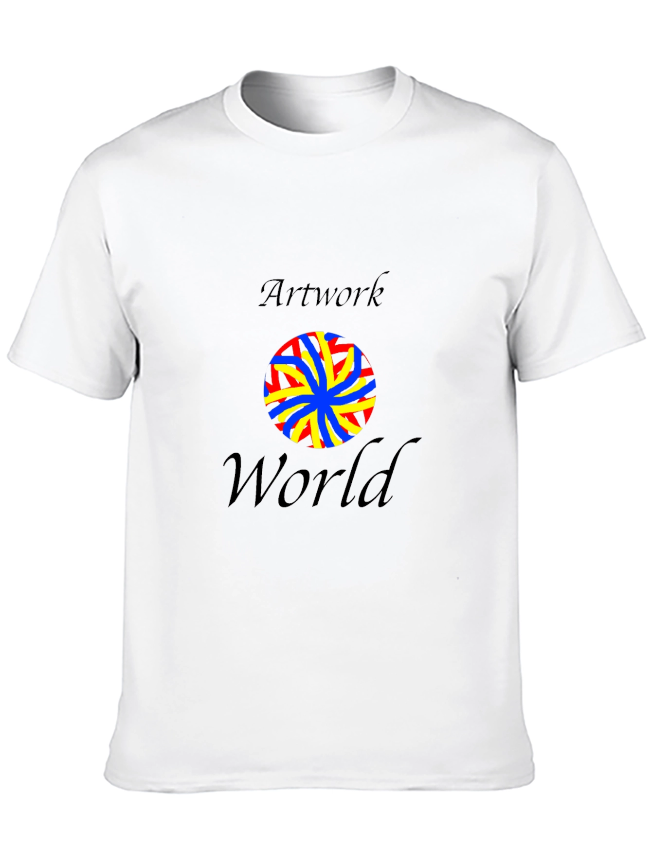 Black Artwork World Graphic Tee - Black view 10