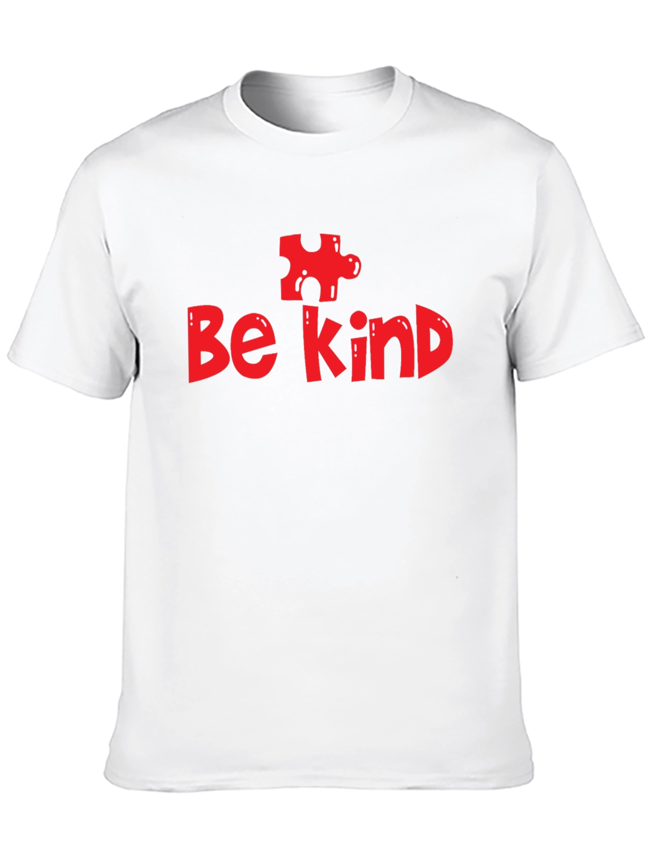Black Be Kind Autism Awareness T-Shirt - Black view 10