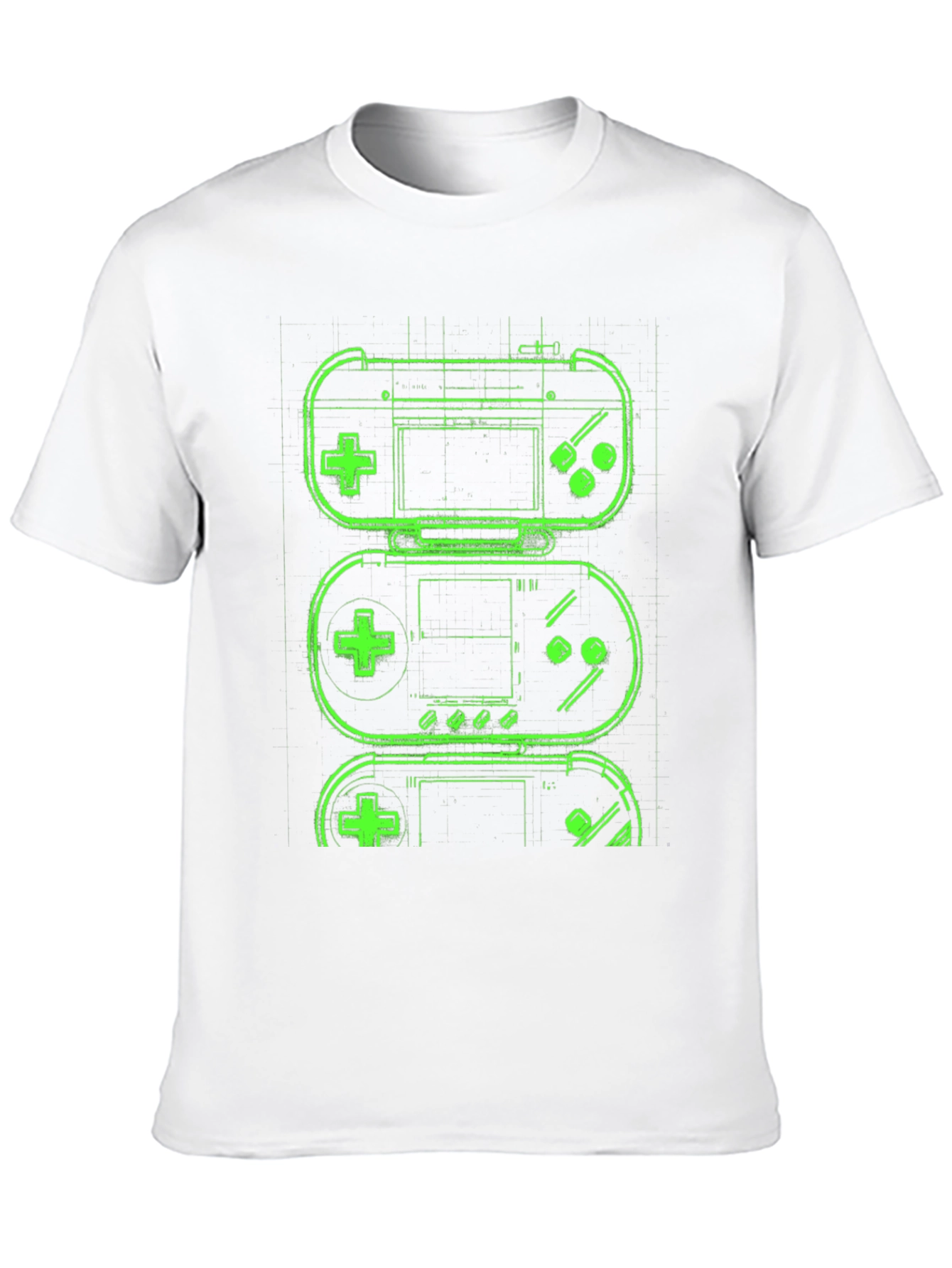 Black Retro Gaming T-Shirt - Neon Game Controller Design view 10