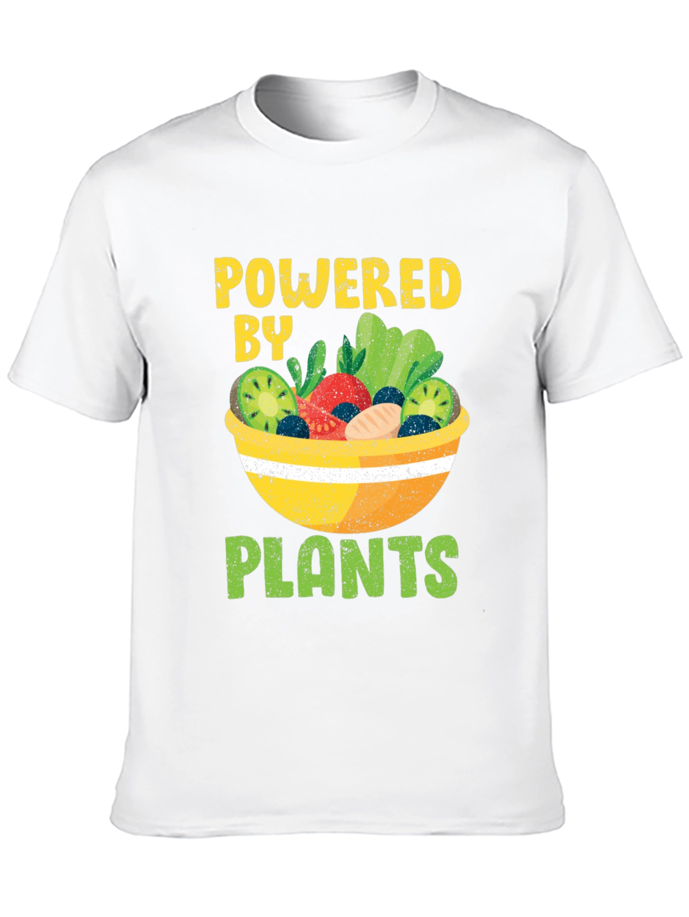 Black Powered by Plants Vegan T-Shirt view 10