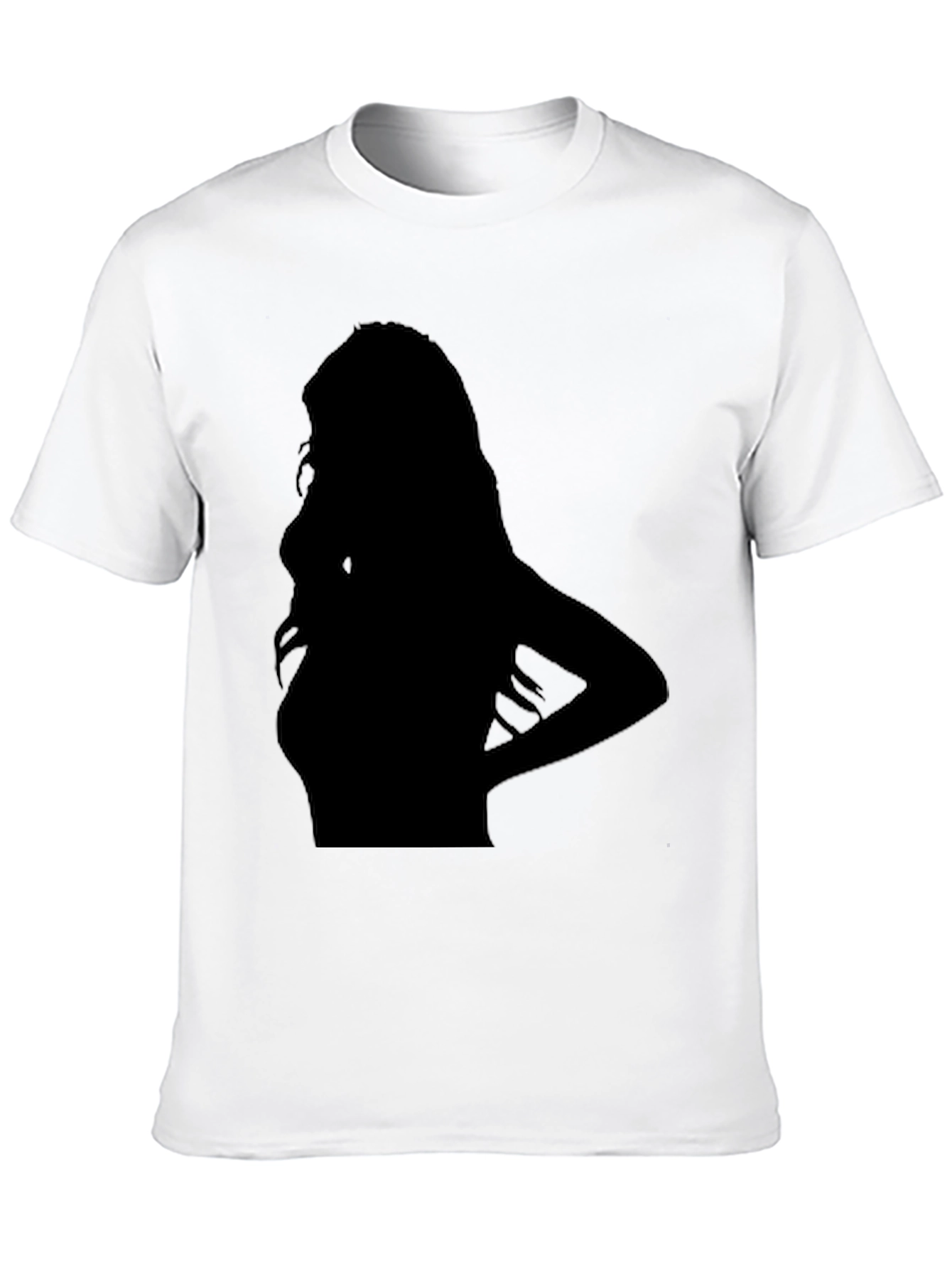 Black Silhouette Graphic Black T-Shirt view 10