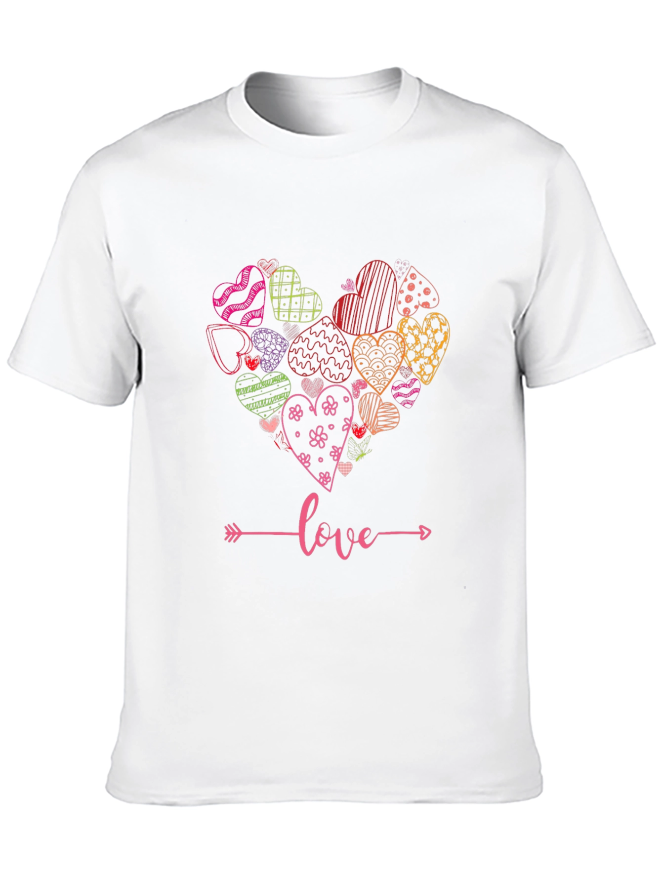 Black Heart Love Graphic Tee - Stylish Unisex T-Shirt view 10
