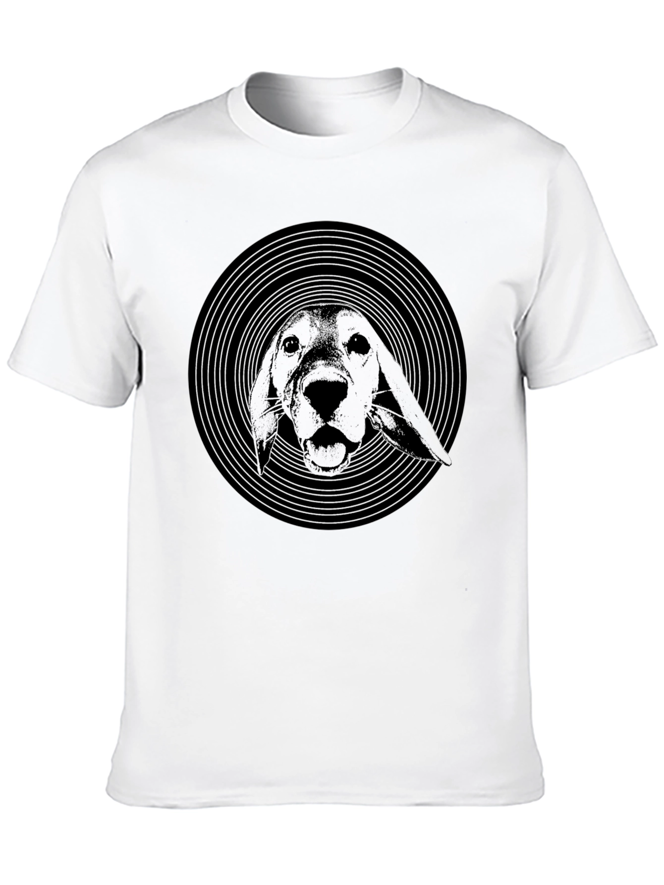 Black Dog Vinyl Graphic Black T-Shirt view 10