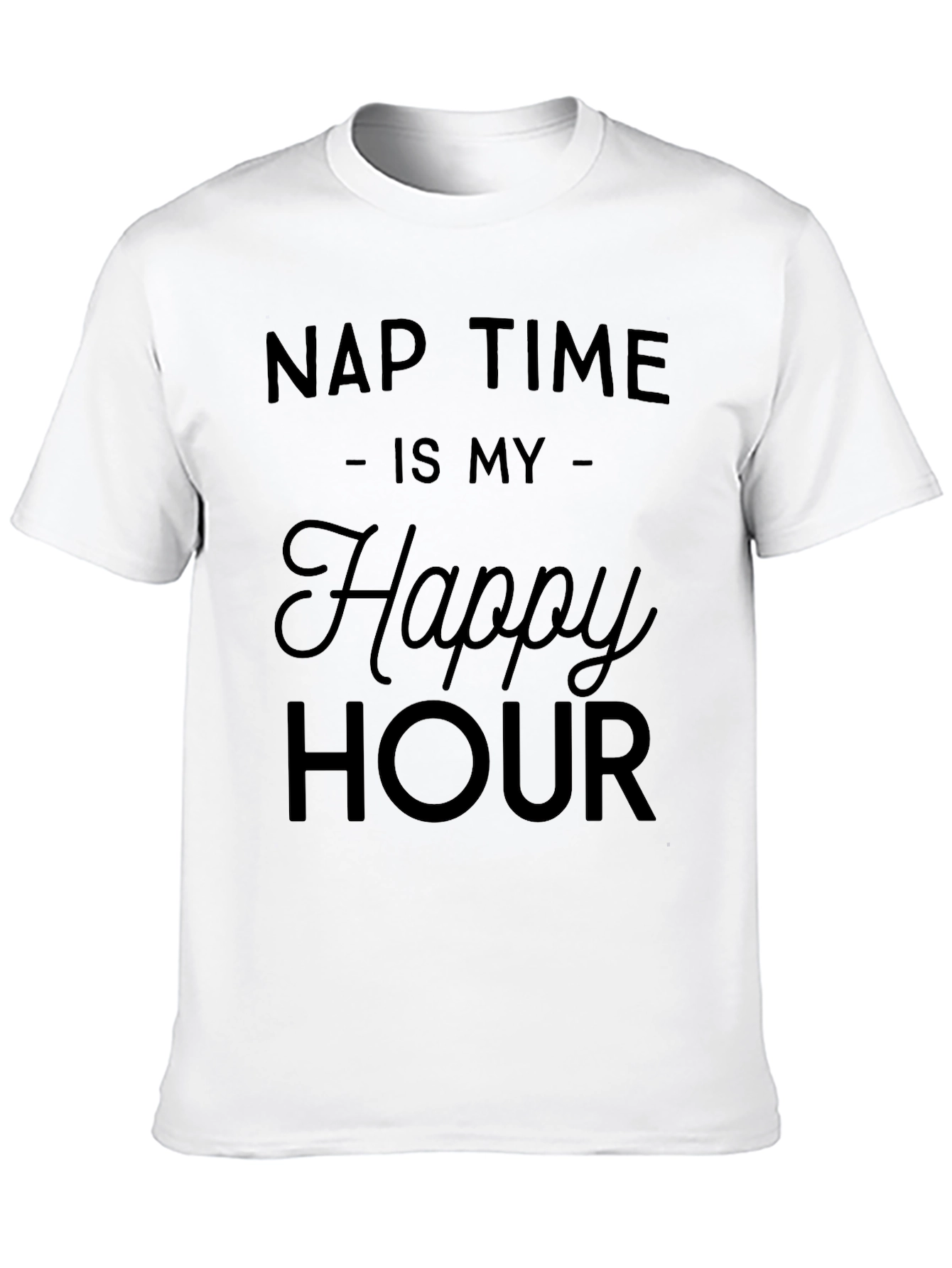 Black Nap Time is My Happy Hour T-Shirt view 10