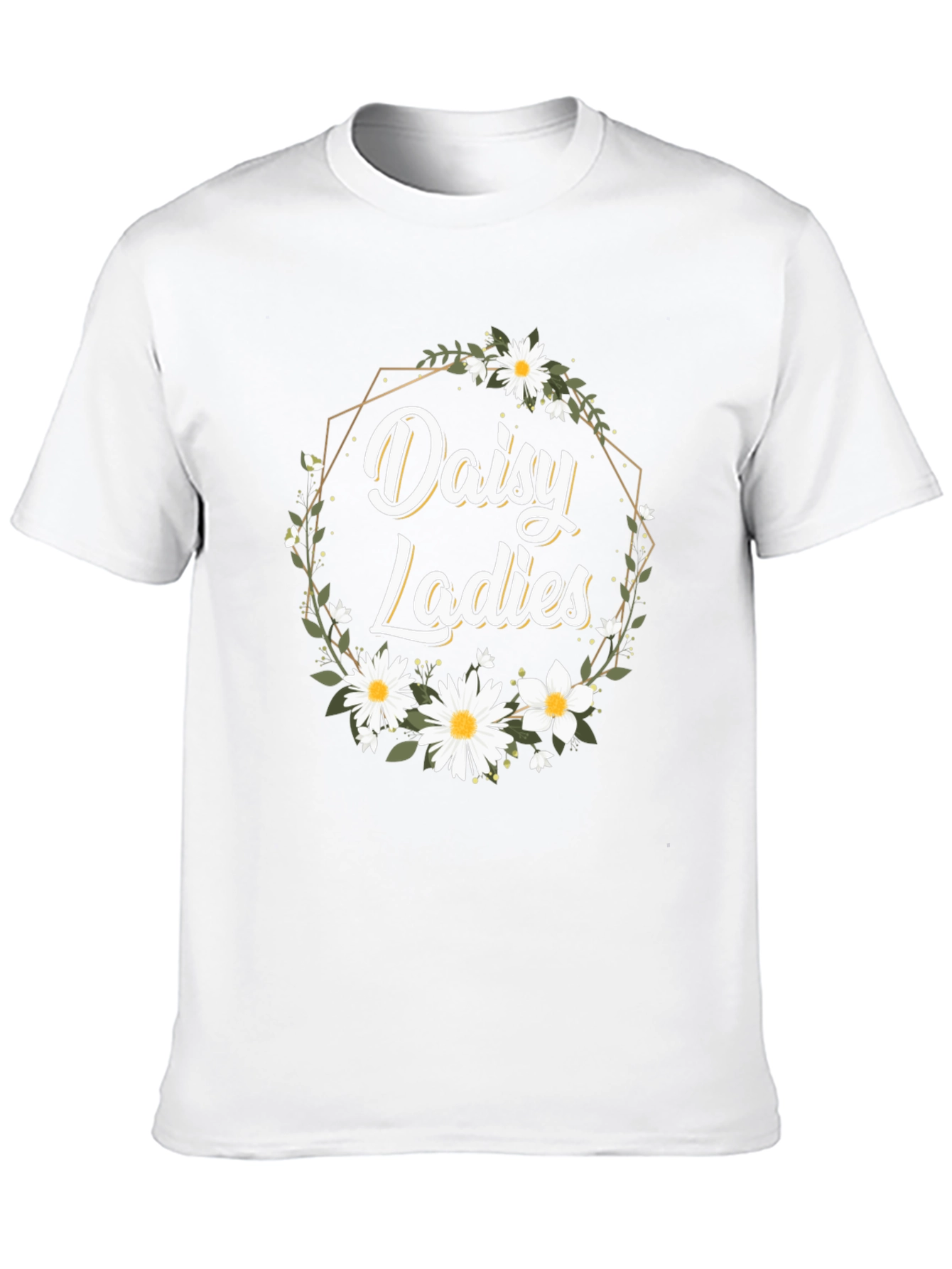 Black Daisy Ladies Graphic Tee - Floral Print view 10