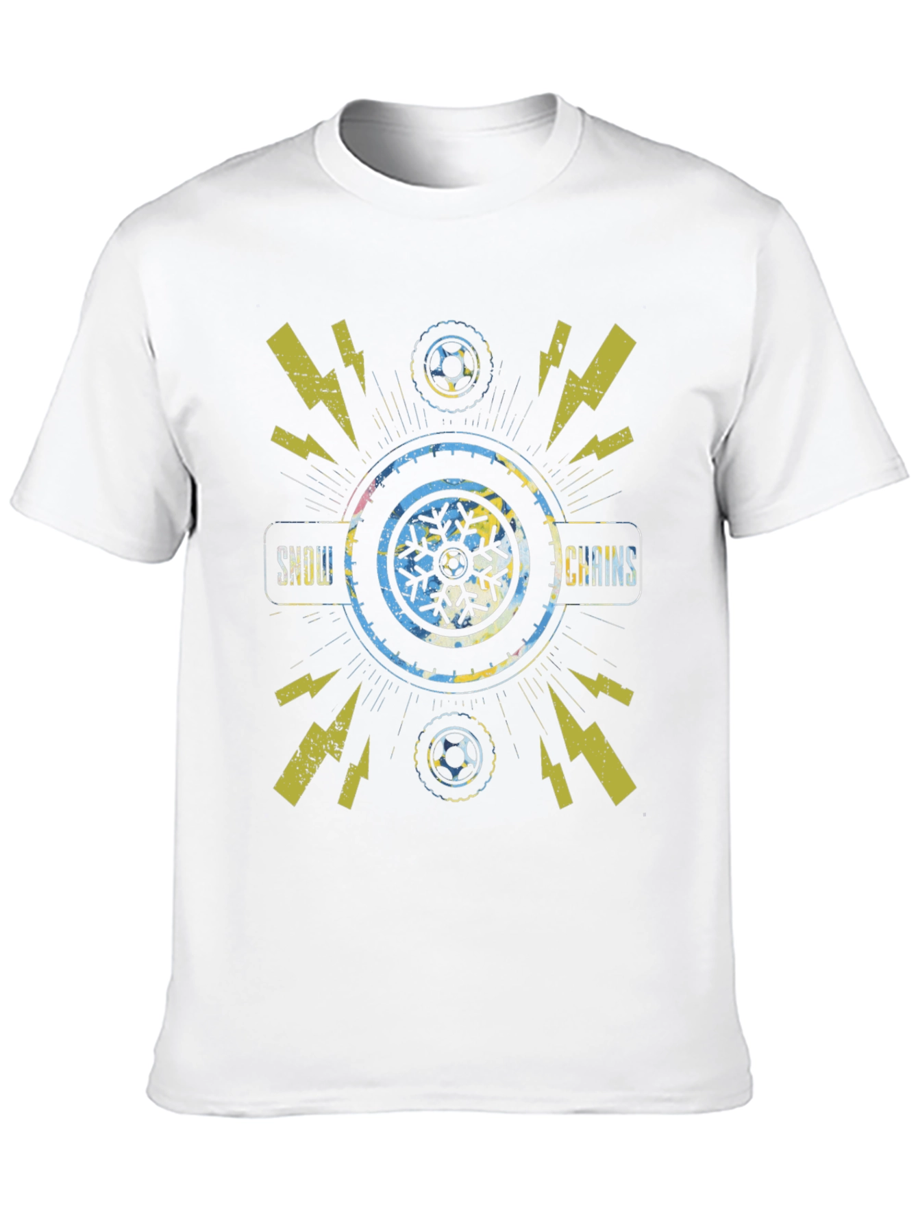 Black Snow Chains Graphic T-Shirt view 10