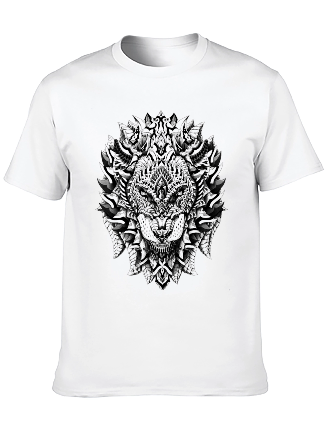 Black Dark Wolf Graphic Tee - Stylish Men's T-Shirt view 10
