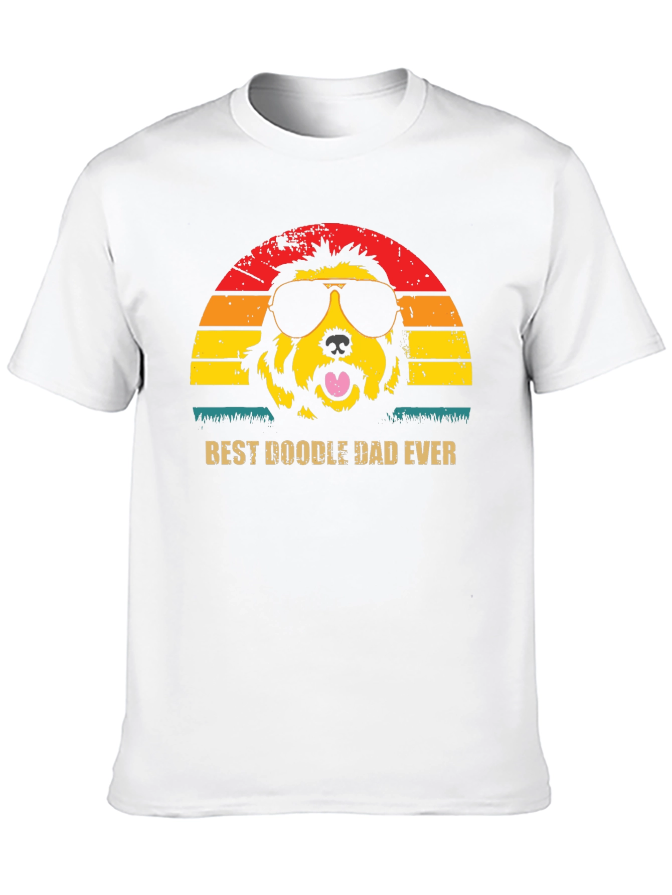 Black Best Doodle Dad Ever T-Shirt - Novelty Graphic Tee view 10