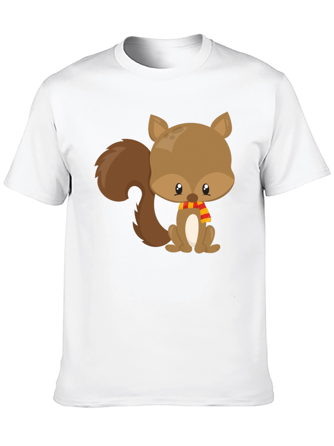 Black Cute Squirrel Black T-Shirt view 10