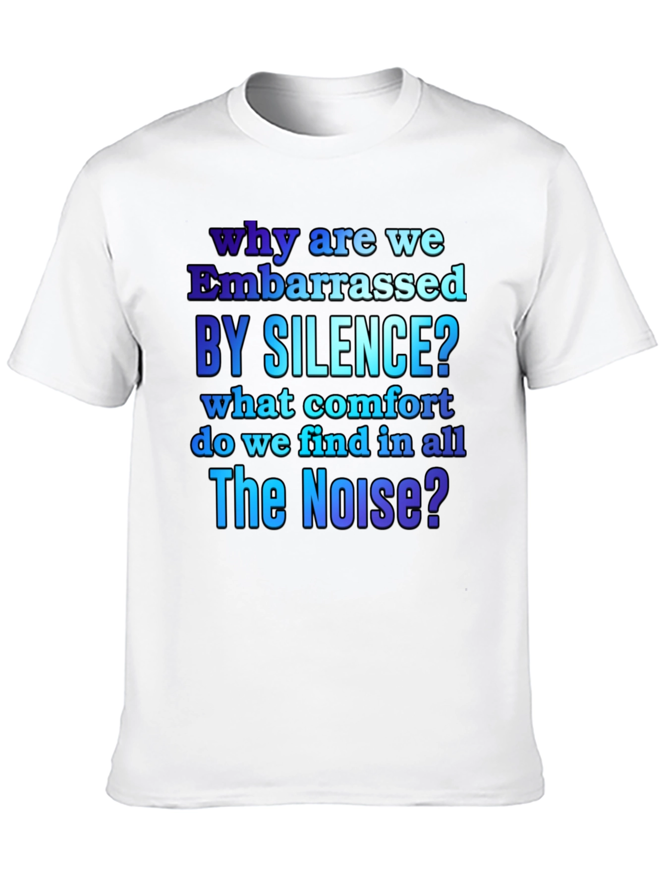Black Embarrassed by Silence Graphic T-Shirt view 10
