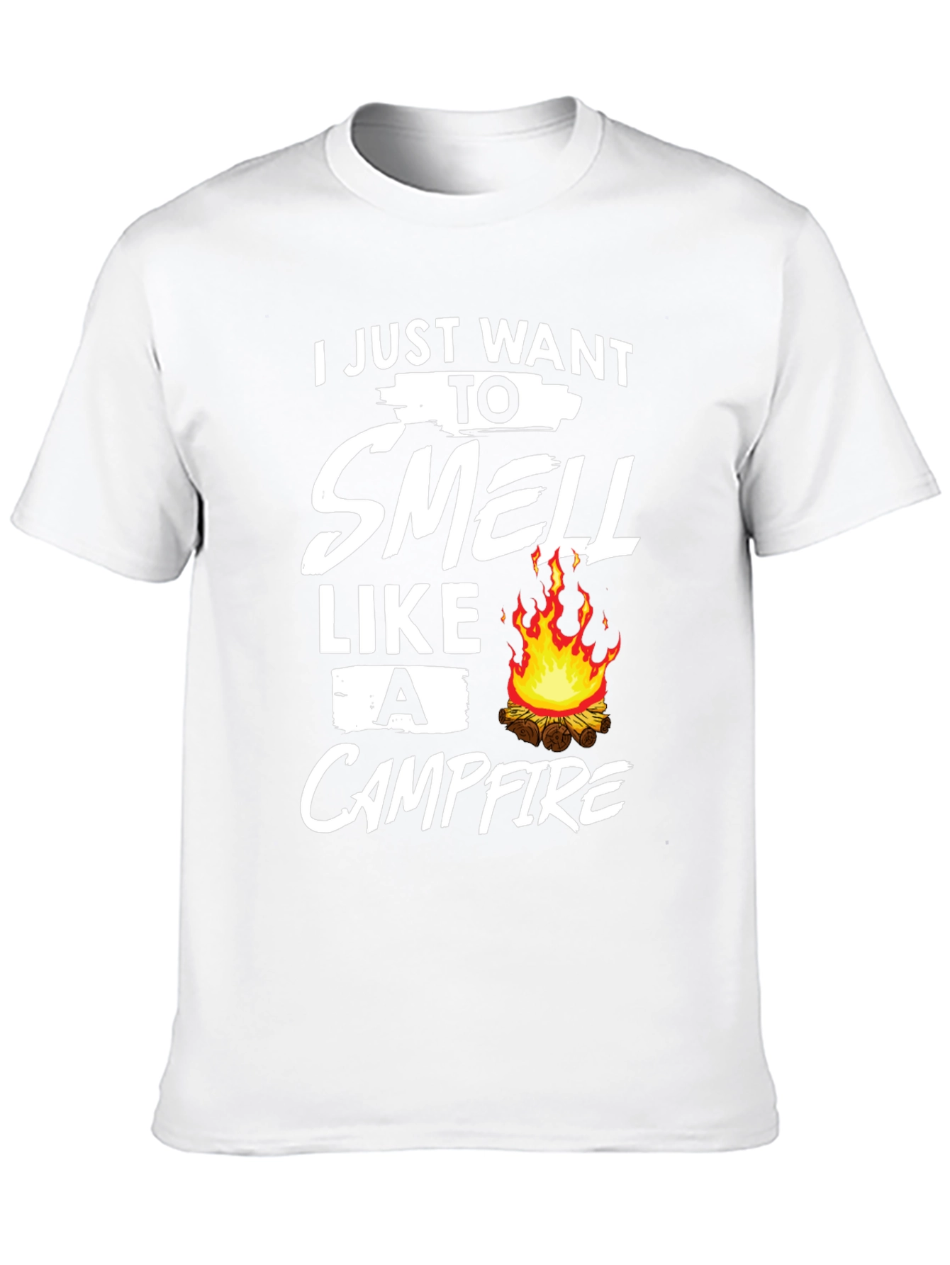 Black Campfire Smell T-Shirt: Cozy Outdoor Adventure view 10