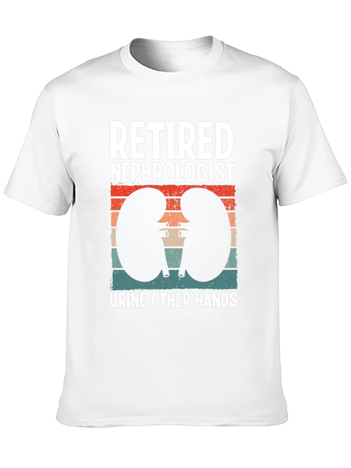 Black Retired Nephrologist T-Shirt - Funny Urologist Gift view 10