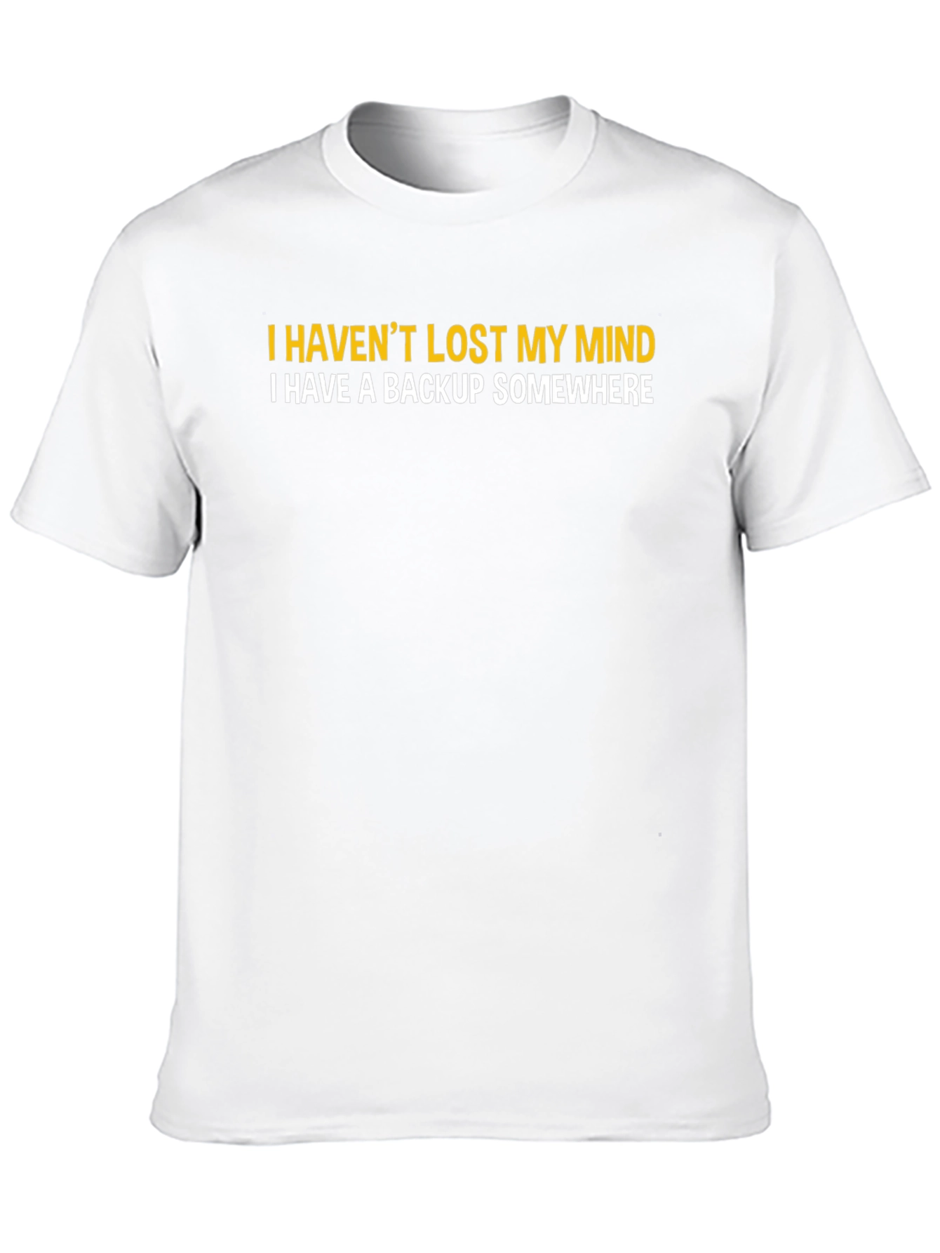 Black Funny Backup Mind T-Shirt view 10
