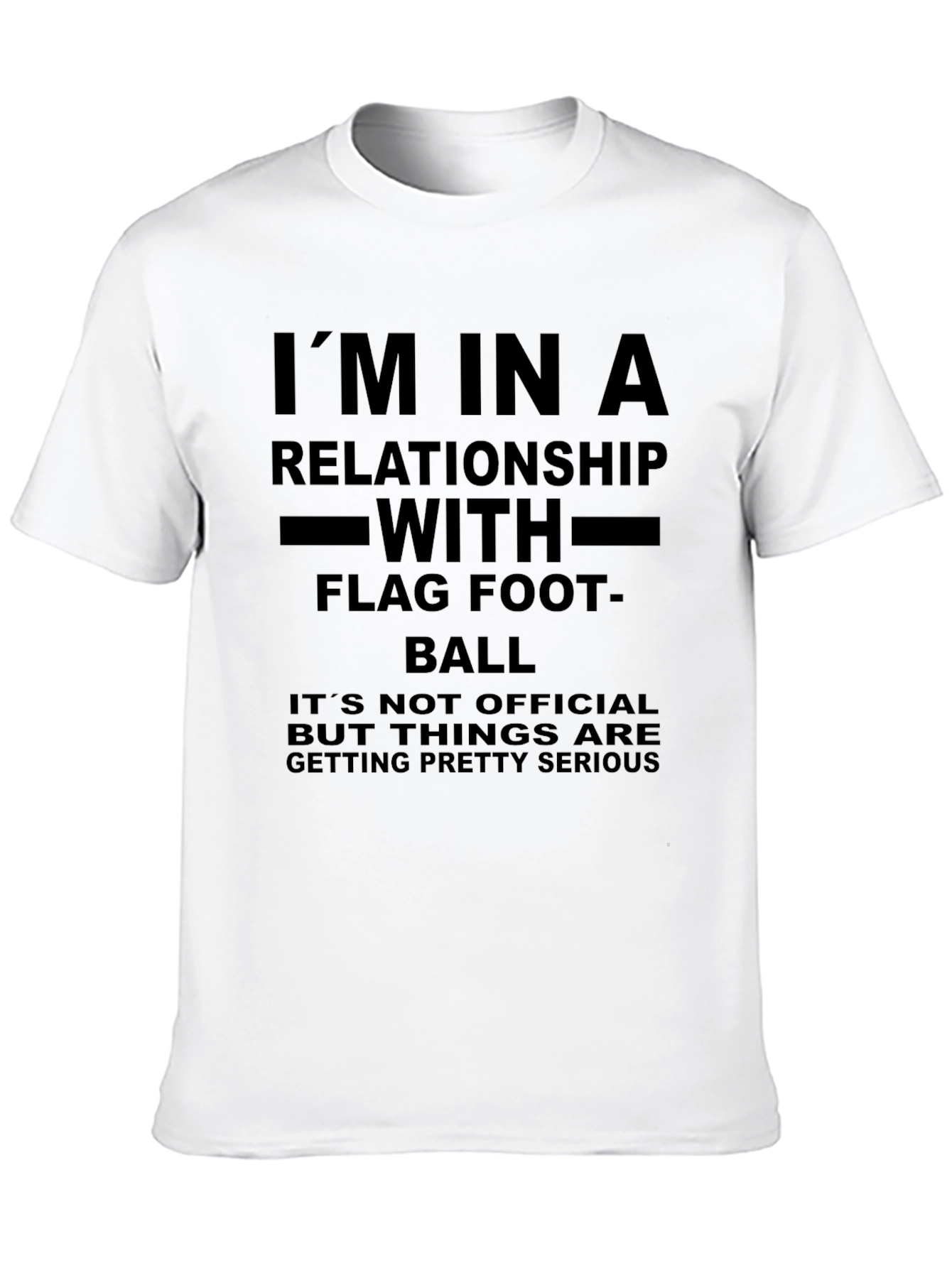 Black Relationship with Flag Football T-Shirt view 10