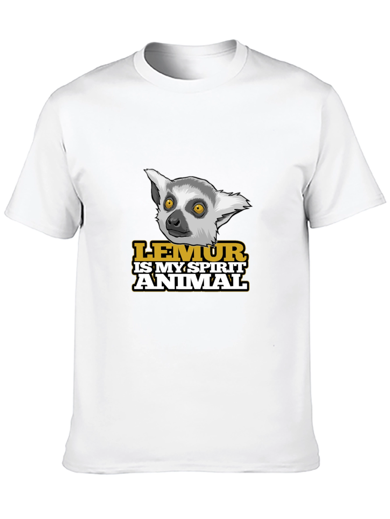 Black Lemur Spirit Animal Black T-Shirt view 10