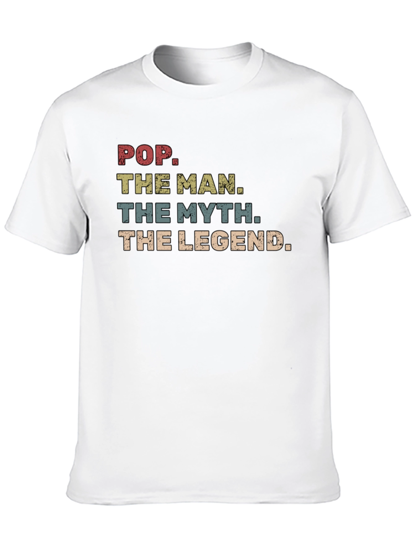 Black Pop The Man The Myth Legend Father's Day T-Shirt view 10
