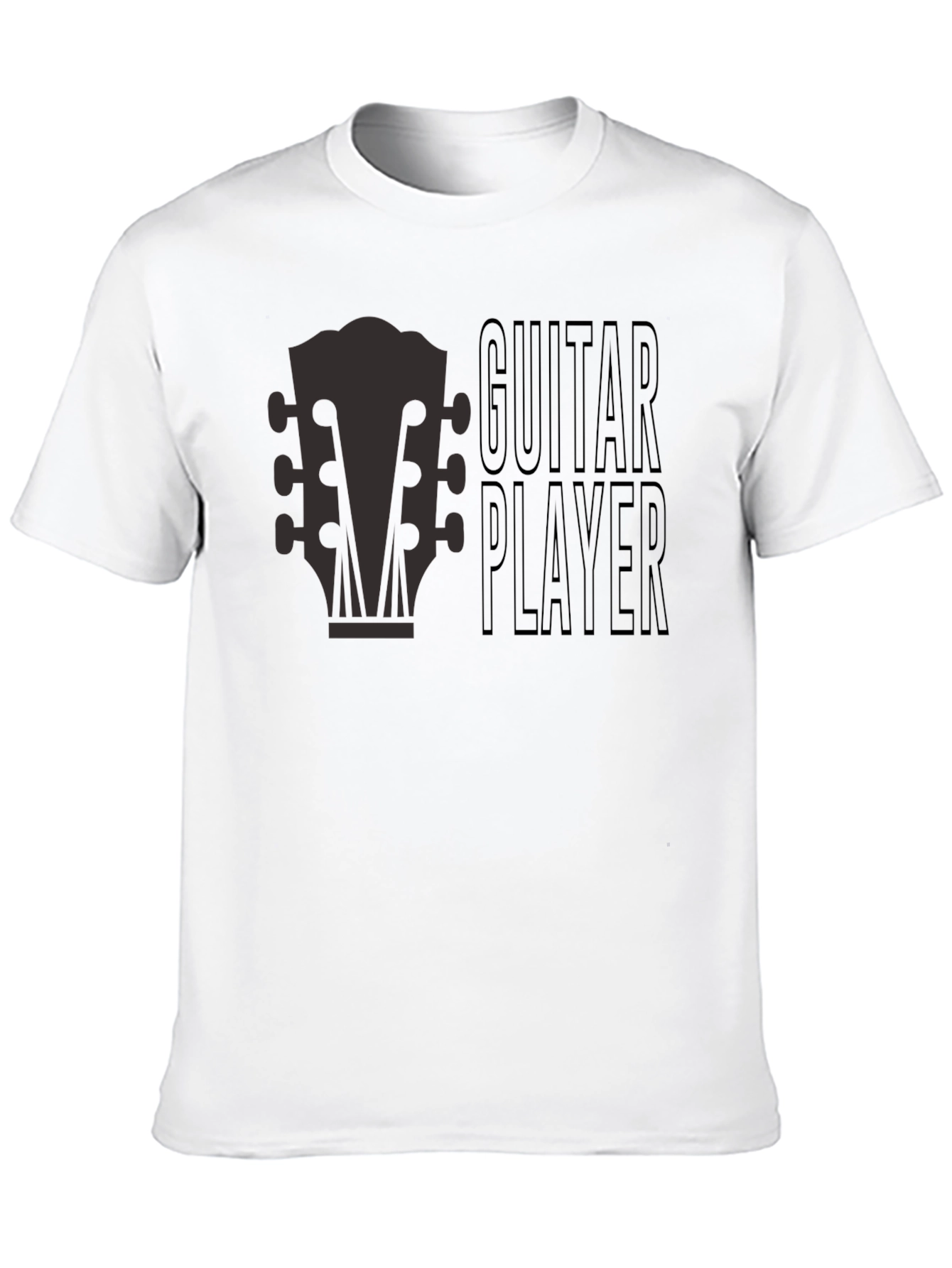 Black Guitar Player Graphic Tee - Musician's T-Shirt view 10