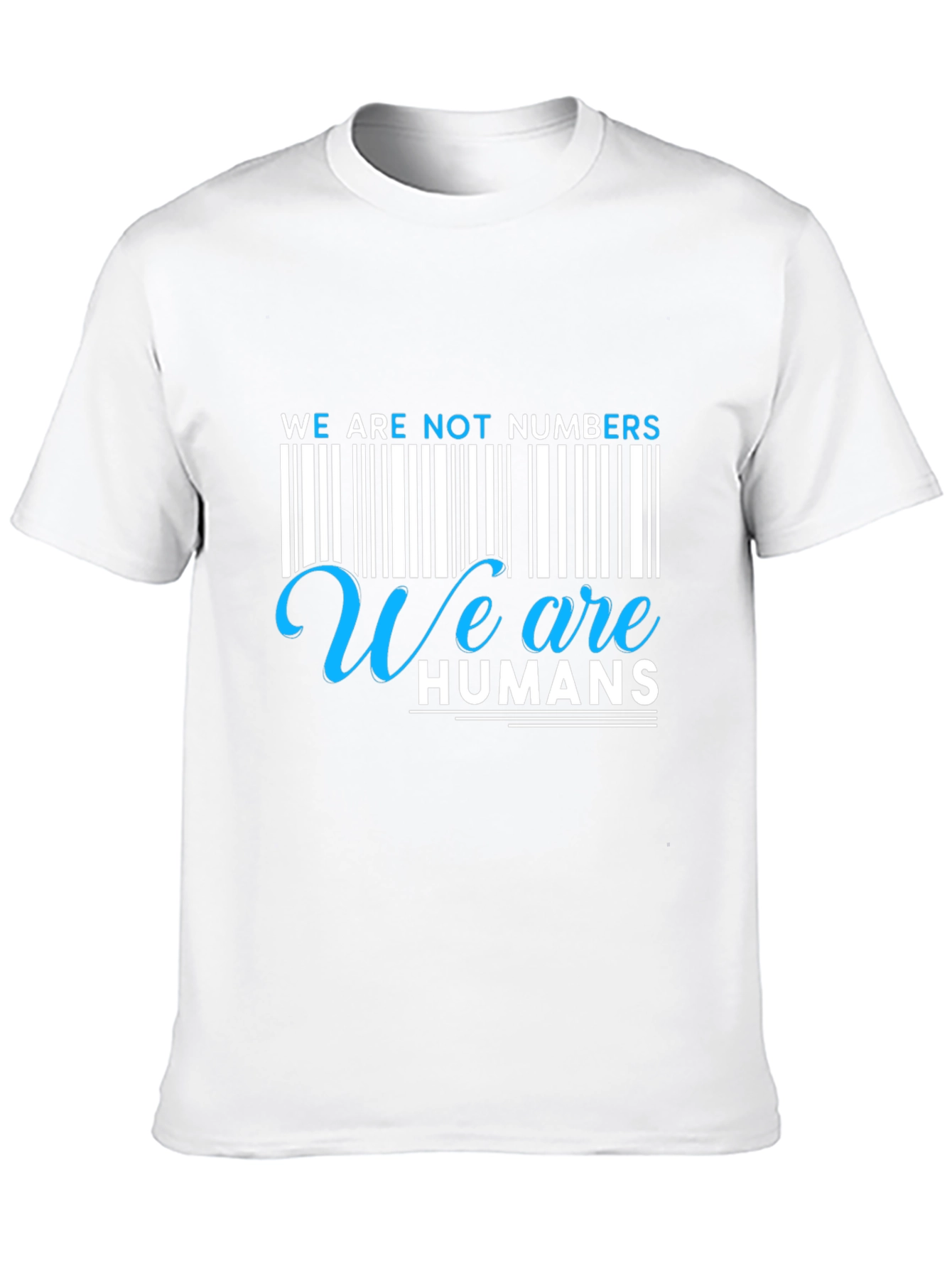 Black We Are Not Numbers, We Are Humans Graphic Tee view 10